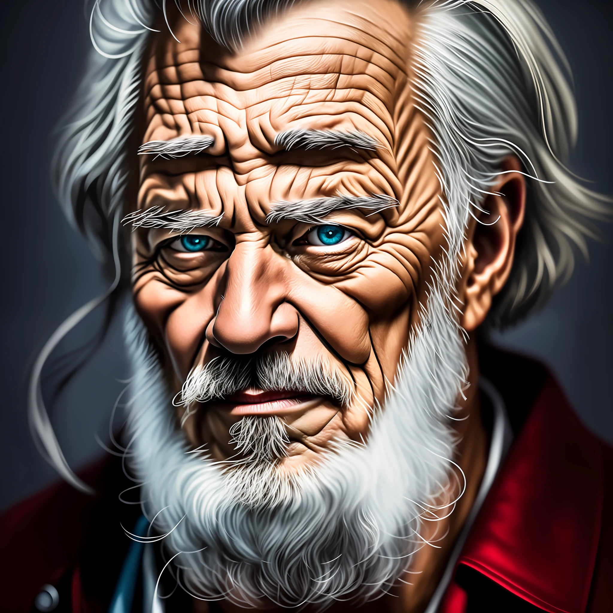 epic realistic, high-quality artwork of a oldman