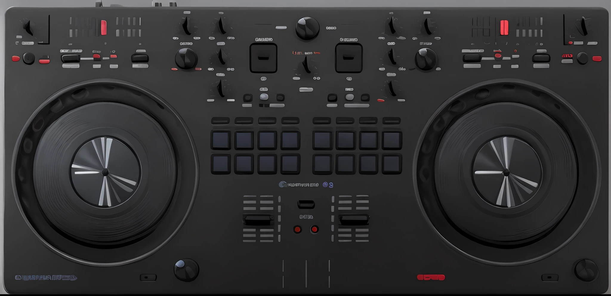 Um close up de um controlador de DJ com um disco dourado, Mixer DJ, DJ, Conjunto DJ, turntables, DJING com toca-discos DJ, turntablist, audio equipments, Turntablism DJ arranhando, Roland, Deck do controlador, 2 0 1 4, 2014, artistic work ", artistic work", 2022, 2 0 2 2, DJ Sura