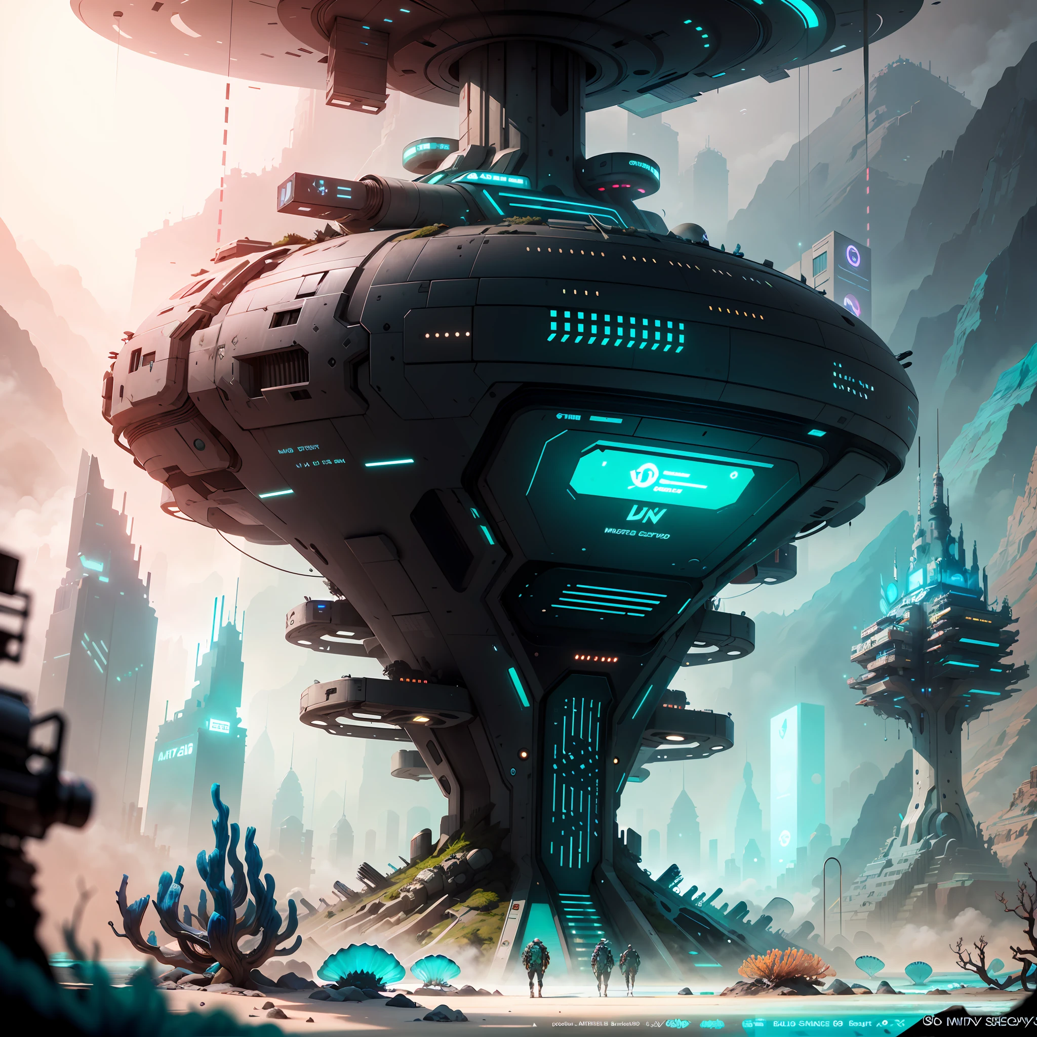 Science fiction style, Masterpiece, Best quality, 8K, yes, art  stations, Sharp focus, Ultra photo realsisim, High details, RAW photogr  (Underwater futuristic city:1.5), algae, The fish, ,
Under the glass dome,  Ultra-detailed modern style, extreme realistic detail, concept-art, Intricate details, CGSesociety, Sots Art, rendered in unrealengine, Unreal Engine 5, artstation hd, pastel colour, professional ominous concept art, by Artgerm and Greg Rutkowski, intricate complexity, elegant, highly detailed digital painting,  smooth,  illustration, The style of Simon Stalenhag, wayne barlowe, and igor kieryluk. Man, RTX, hdr, 8K, TXAA,  Cinematic, Natural lighting, Red, Blue,