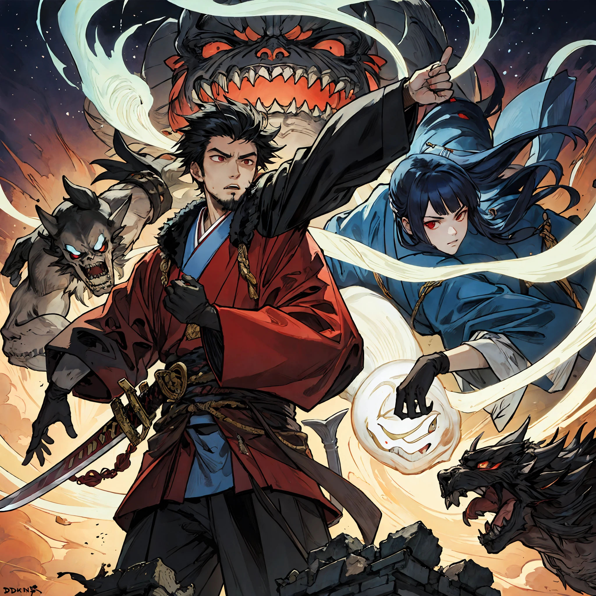 (best qualtiy),Supreme Bone Heaven devoured the Demon Duke Dongdi,Ghost people,The art of fighting,clutching a sword,Oriental Castle,the phantom