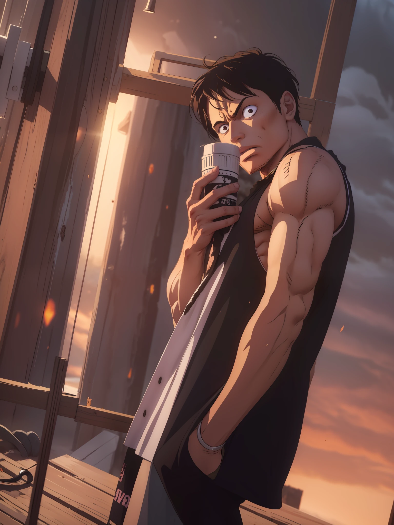 One Piece,Roroya Solon,musculature,Muscular macho