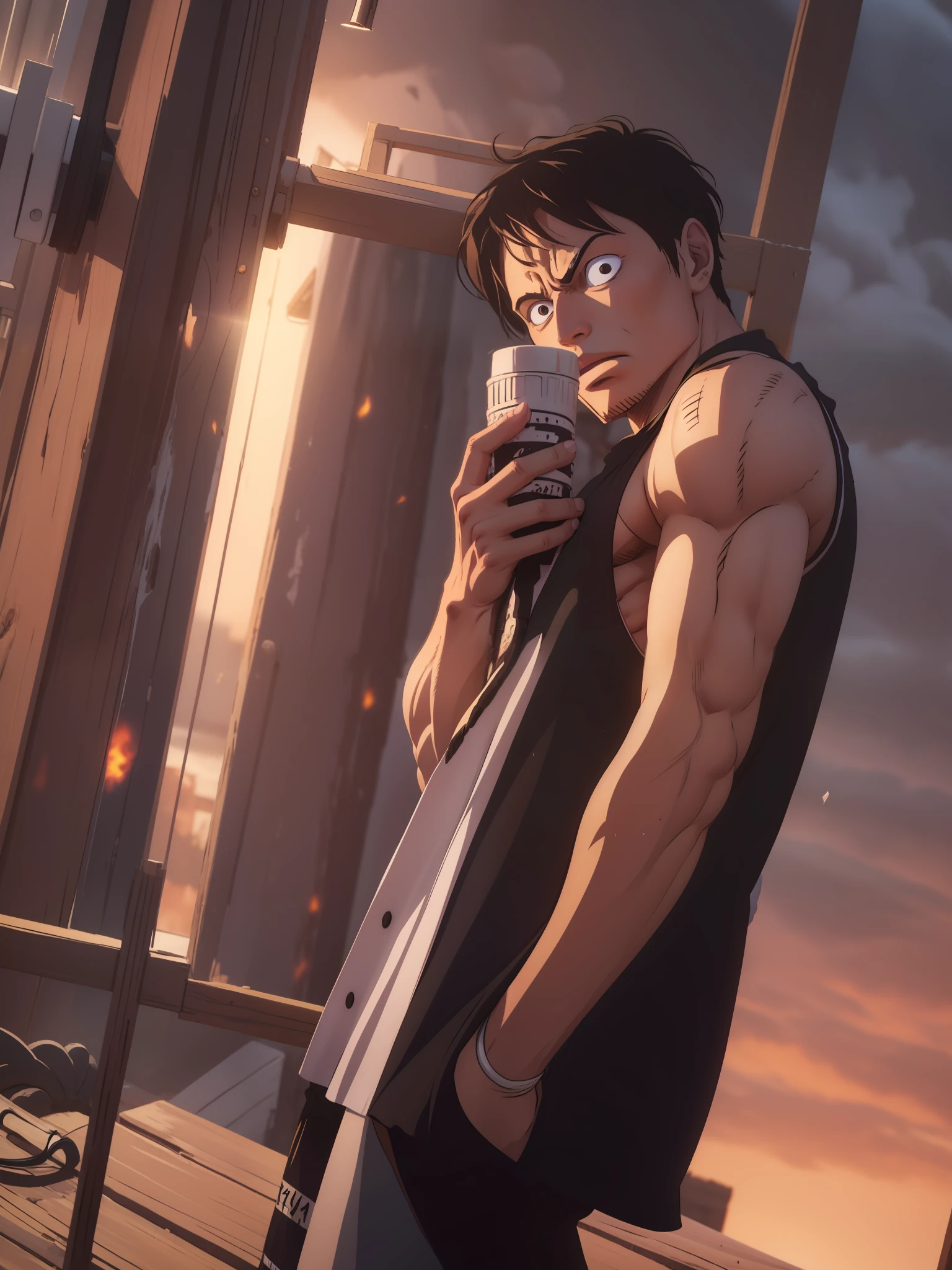 One Piece,Roroya Solon,musculature,Muscular macho