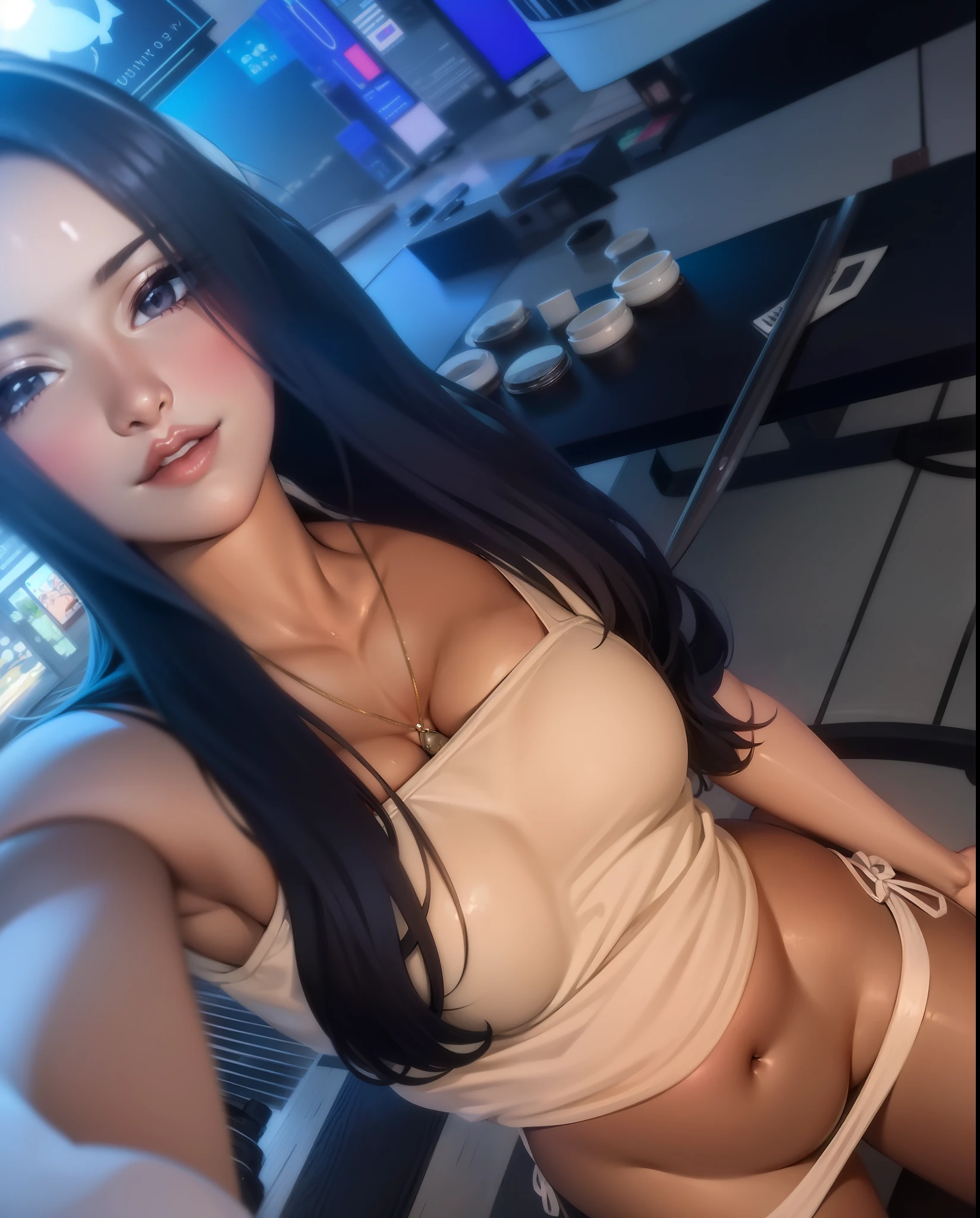 I want an undistorted image of a sexy girl