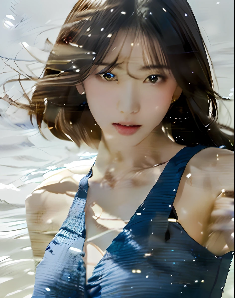 a close up of a woman in a blue dress posing for a picture, Beautiful Asian Girl, Asian Girl, goddess of Japan, Seductive Anime Girl, Sexy Girl, Korean Girl, Japanese Models, Realistic Young Gravure Idol, 奈良美智, Young Sensual Gravure Idol, attractive girl, Young Asian Girl, Beautiful Asian Woman