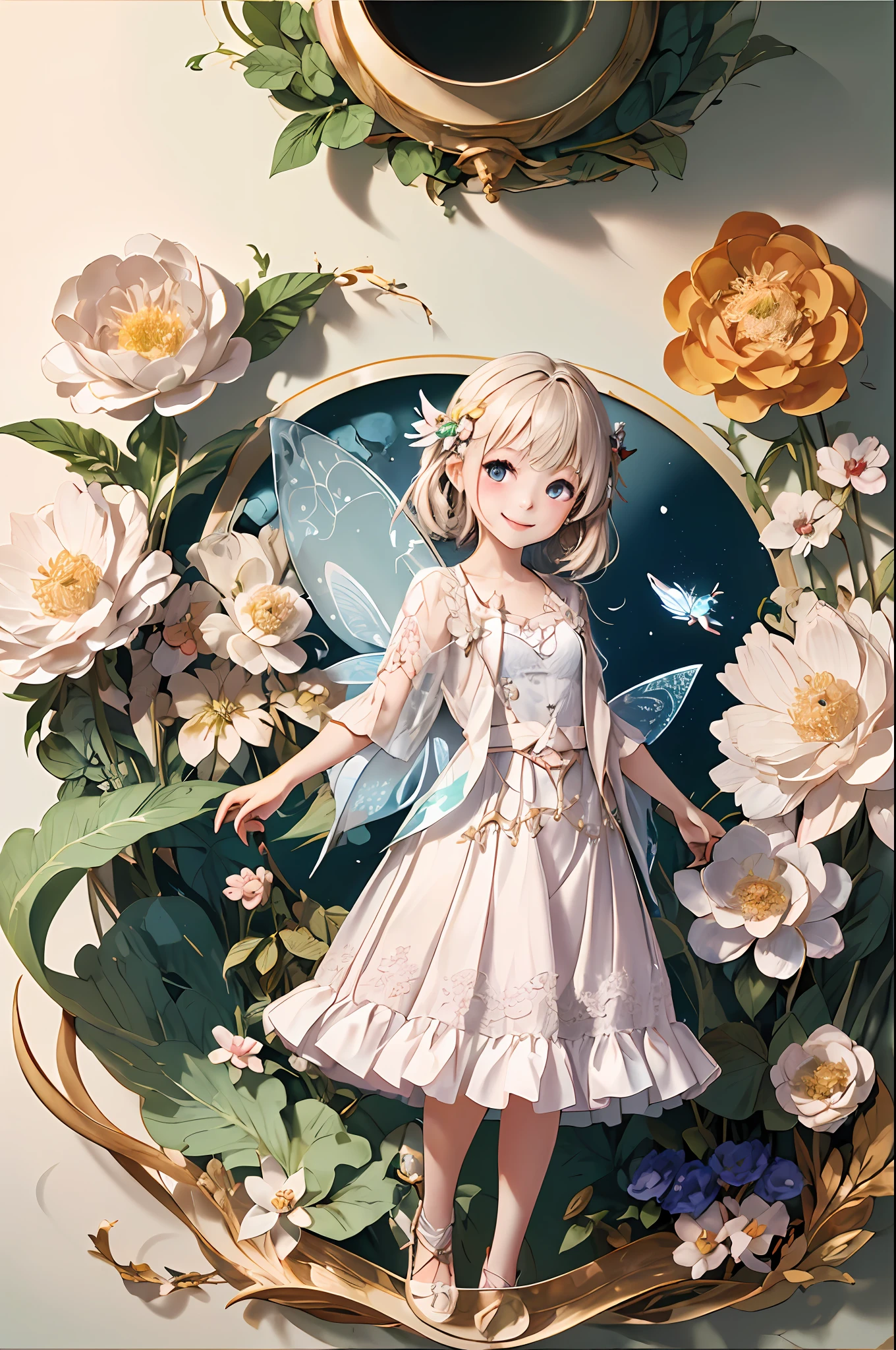 Welcome to the unknown、A little fairy will guide you､kindly smile、Beautiful girl with a sense of transparency、beautiful fairies､small ears、tea parties