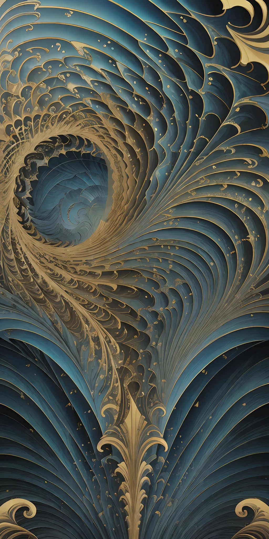 arte greatwave Alex cinza arte Fractal Face Splitting happy