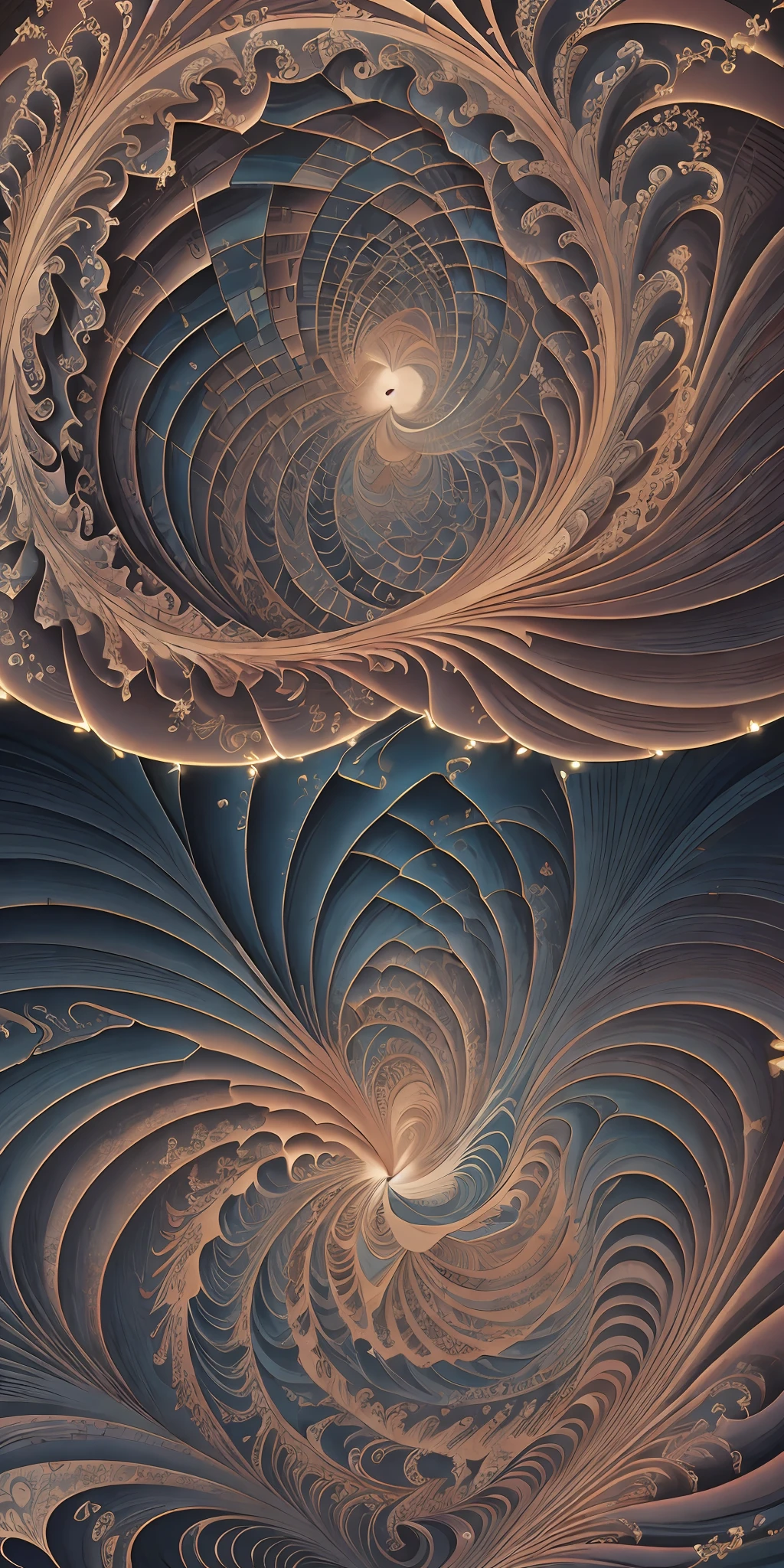 arte greatwave Alex cinza arte Fractal Face happy Splitting, tons rosa
