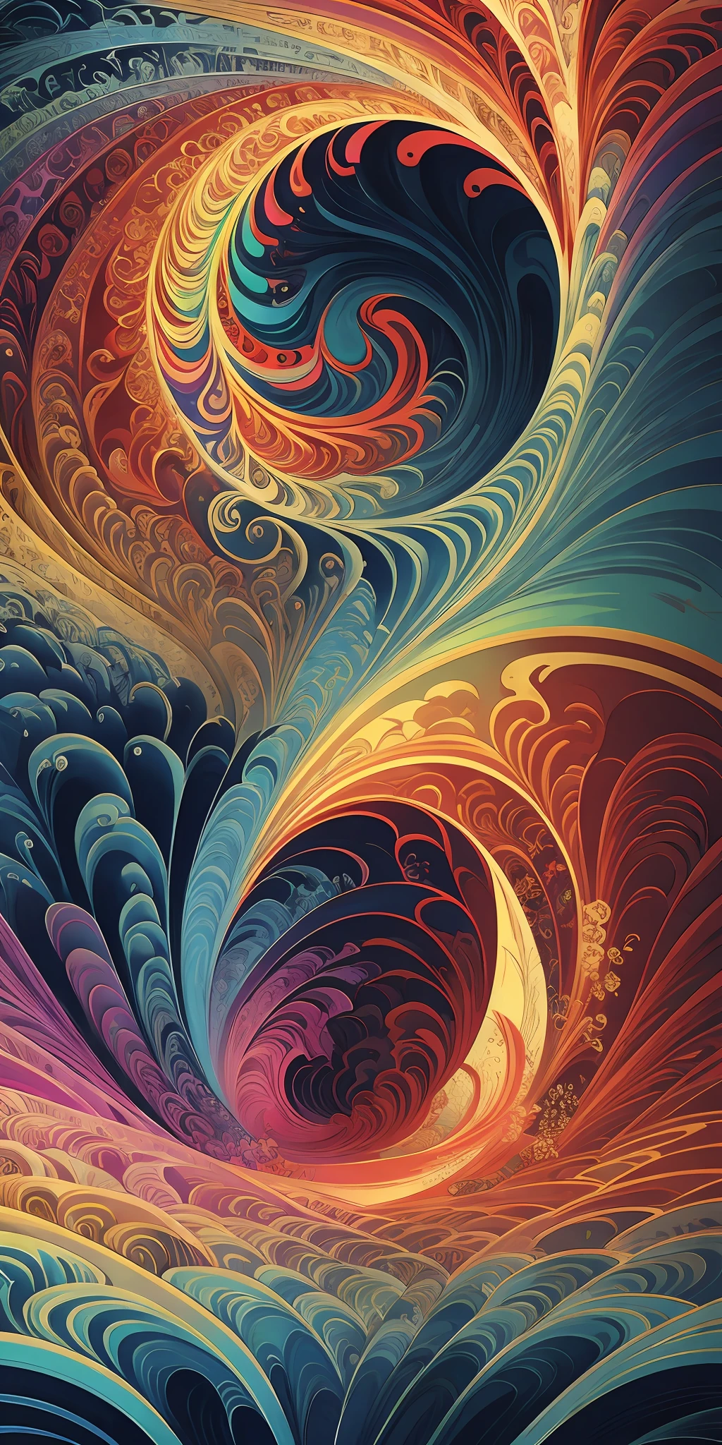 arte greatwave Alex tons alegres arte Fractal Face happy Splitting, Tons rosa, vibrant colors