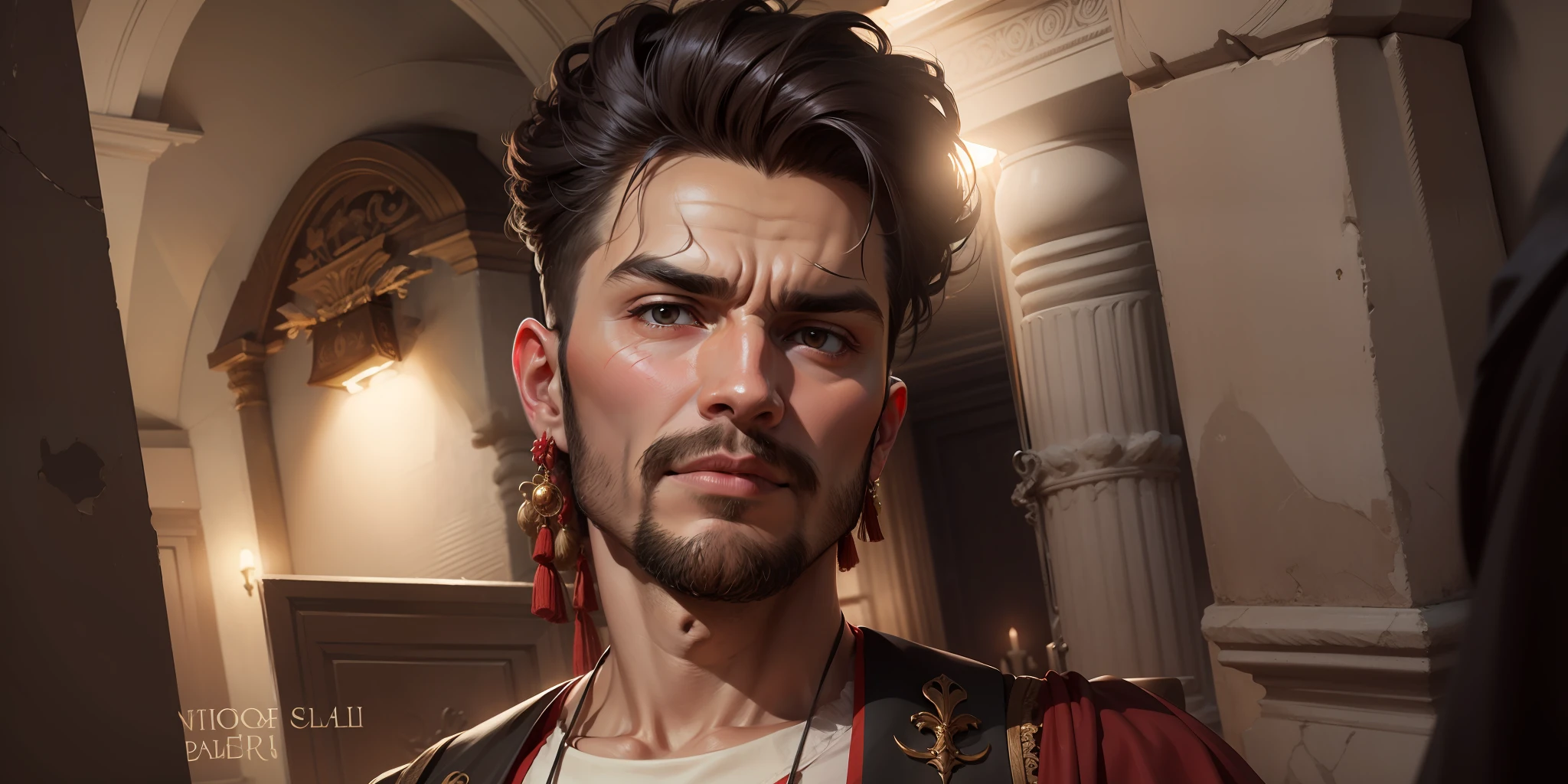 Ancient look,handsome,claer face