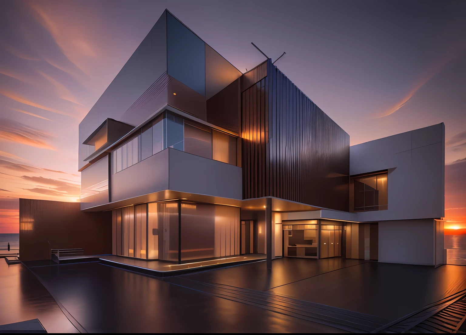 dvArchModern, 85mm, f1.8, portrait, photo realistic, hyperrealistic, orante, super detailed, intricate, dramatic, sunset lighting, shadows, high dynamic range, beach house, masterpiece,best quality,(8k, RAW photo:1.2),(( ultra realistic)),