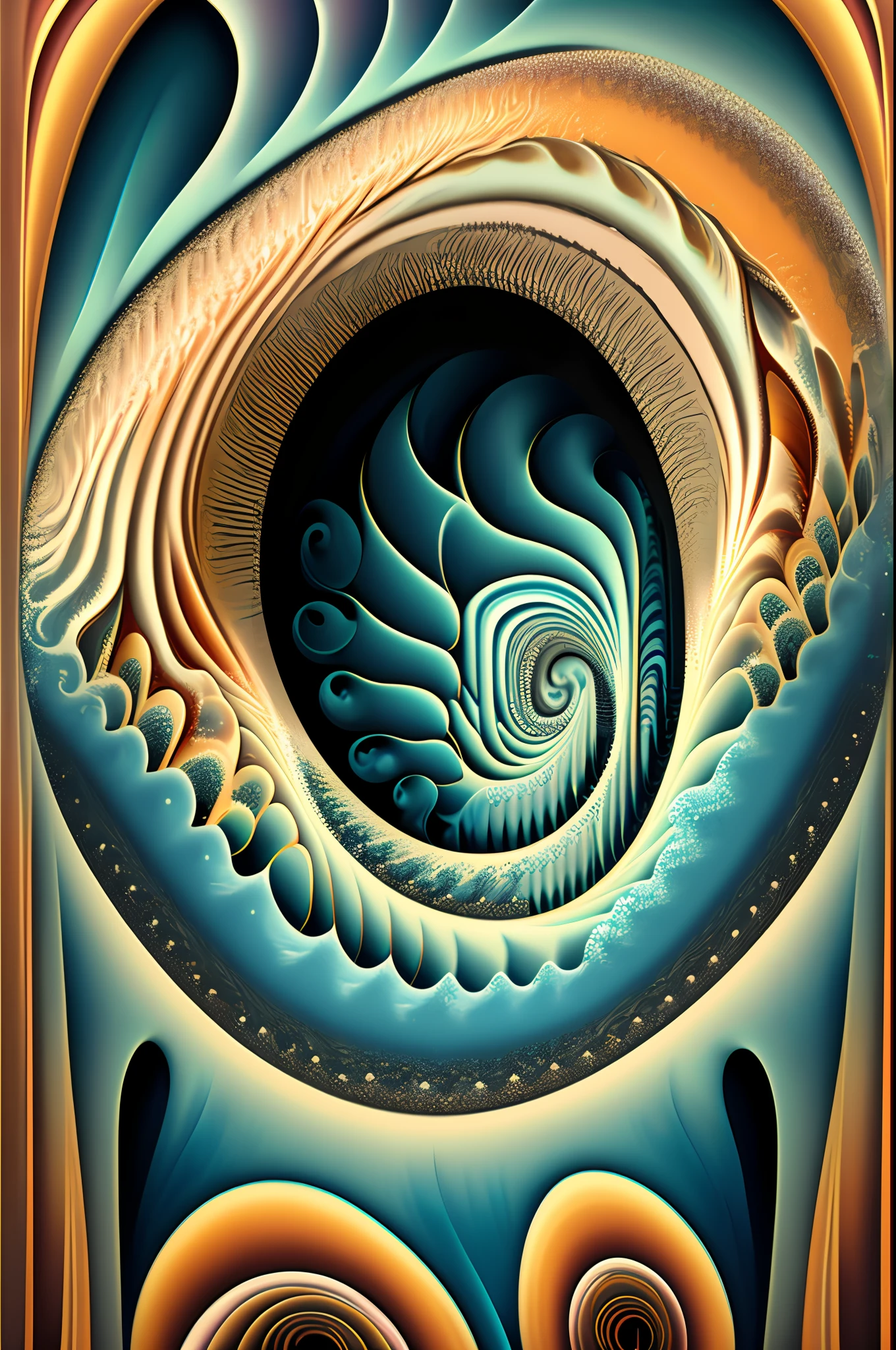 arte greatwave Alex rosa arte Fractal Face Splitting feliz