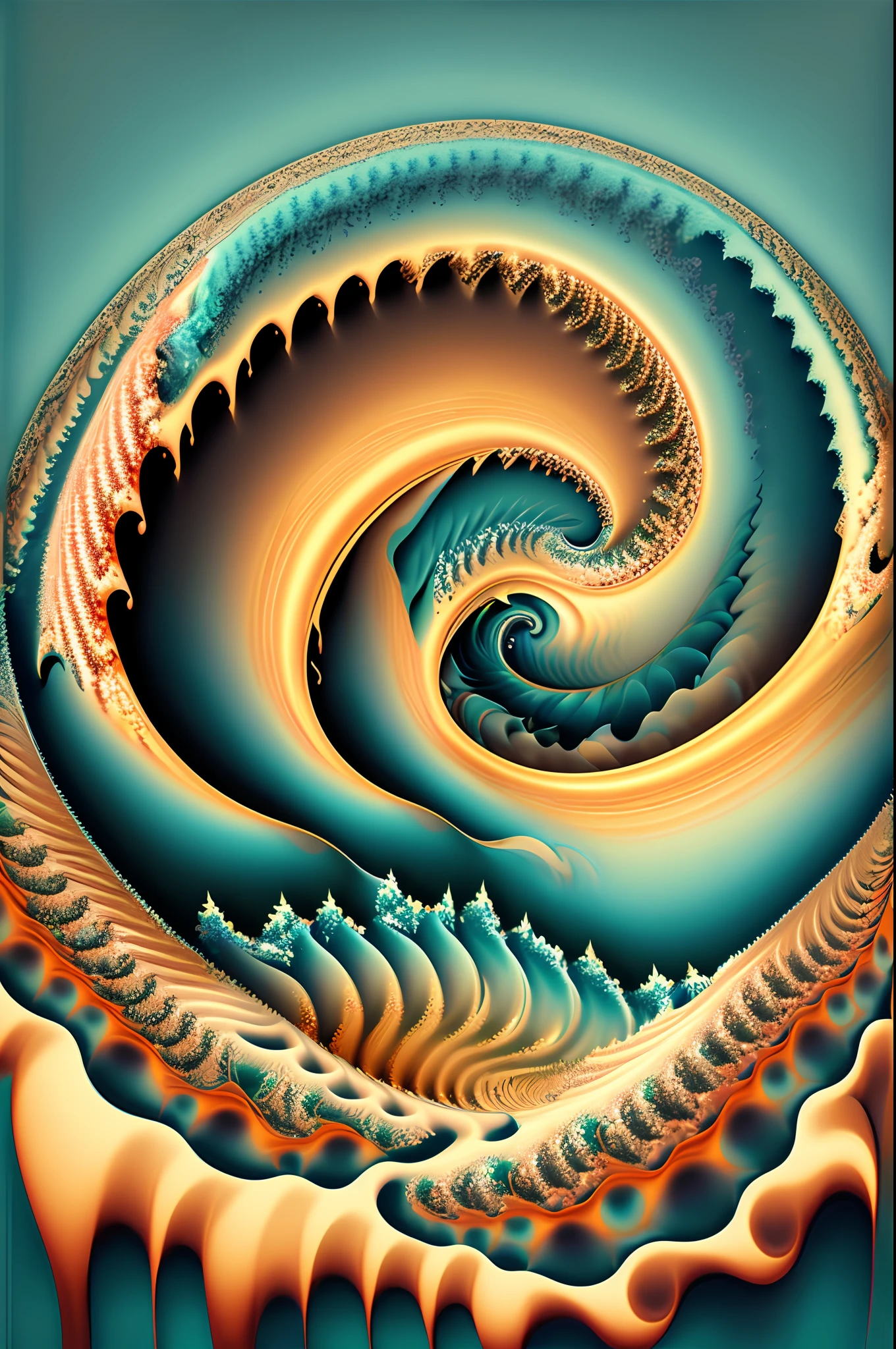arte greatwave Alex rosa arte Fractal Face Splitting feliz