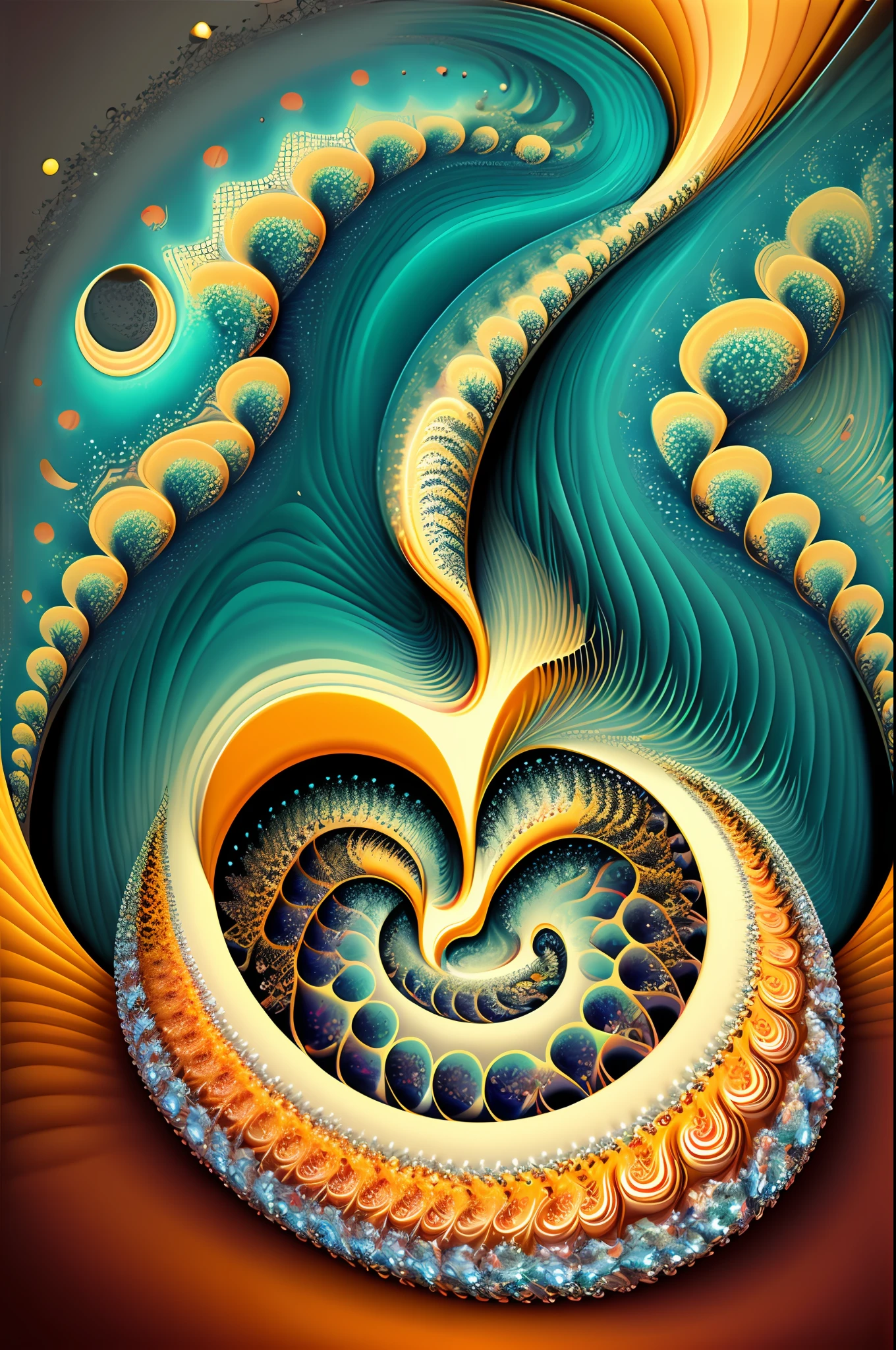 arte greatwave Alex rosa arte Fractal Face Splitting feliz