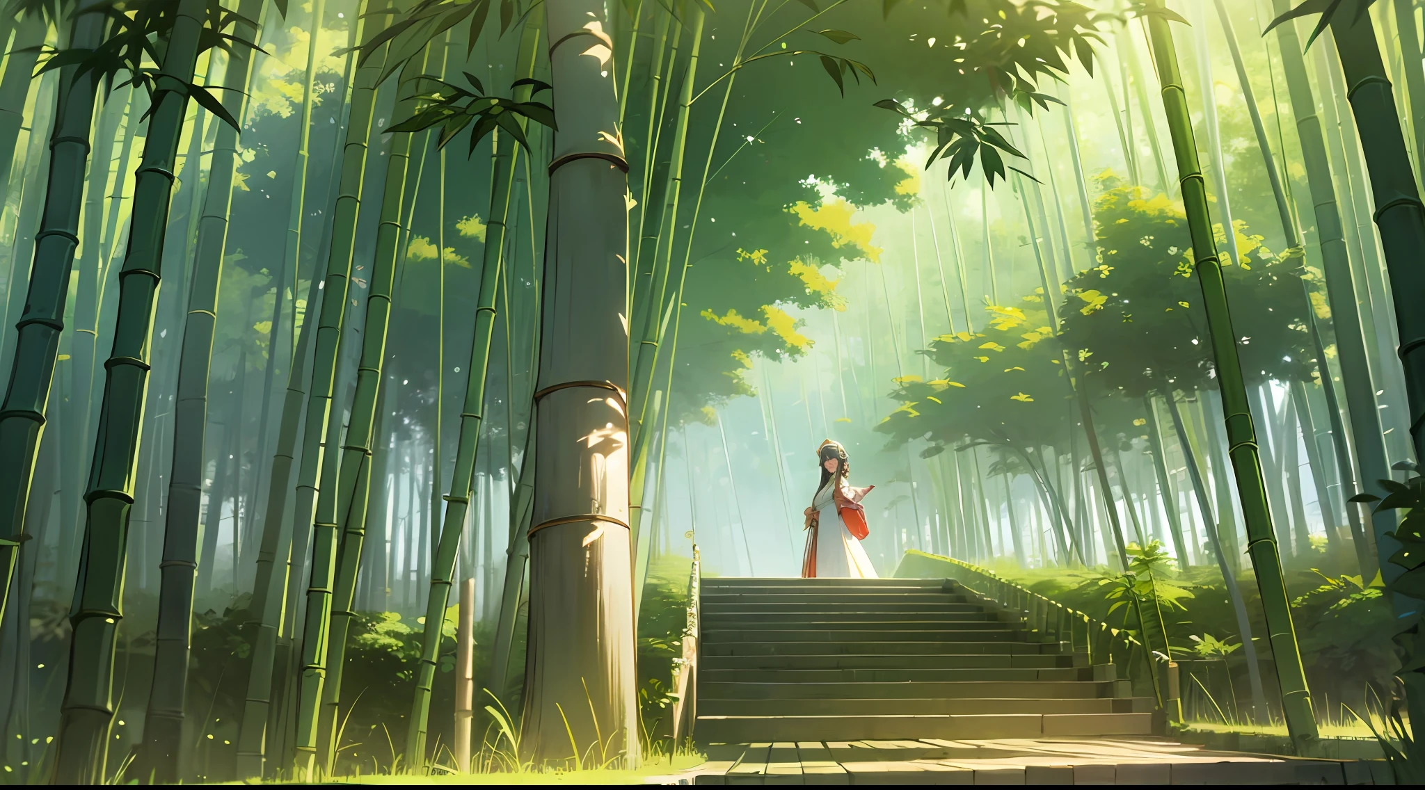 Priestess Princess、Bamboo Princess、Beautiful princess、12 Simple、Kimono appearance、bamboo forrest、Princess in the bamboo、Deities々Shining