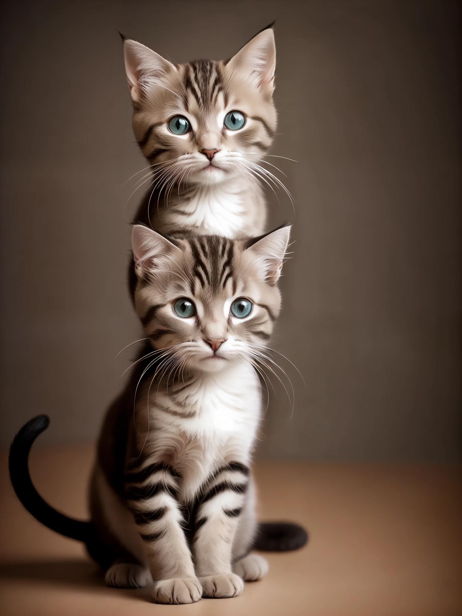 a cute kitten made out of metal, (cyborg:1.1), ([tail | detailed wire]:1.3), (intricate details), hdr, (intricate details, hyperdetailed:1.2), cinematic shot, vignette, centered
