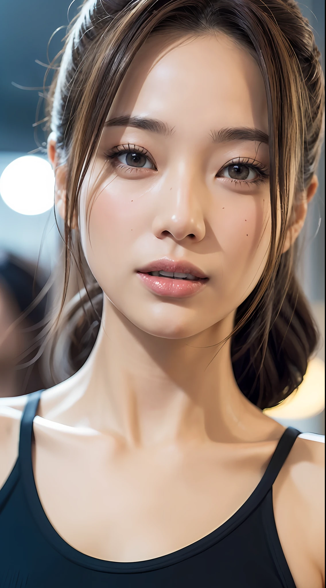 doress、(Photorealsitic:1.4)、(hyper realisitic:1.4)、(realisitic:1.3)、(Smooth lighting:1.05)、(Improved lighting quality in movies:0.9)、32K、1girl in、20 years girl、Realistic lighting、Back lighting、Facial light、raytrace、(brightened light:1.2)、(enhanced quality:1.4)、(Top quality real texture skins:1.4)、finely eye、finerly detailed face、Fine quality eye、(Tired, sleepy and satisfied:0.0)、 close up of face、tshirts、(enhance body line mood:1.1)、(Increase the beauty of skin texture:1.1)、((Aya Ueto))、TOKYOcty、Ginza、shopping、