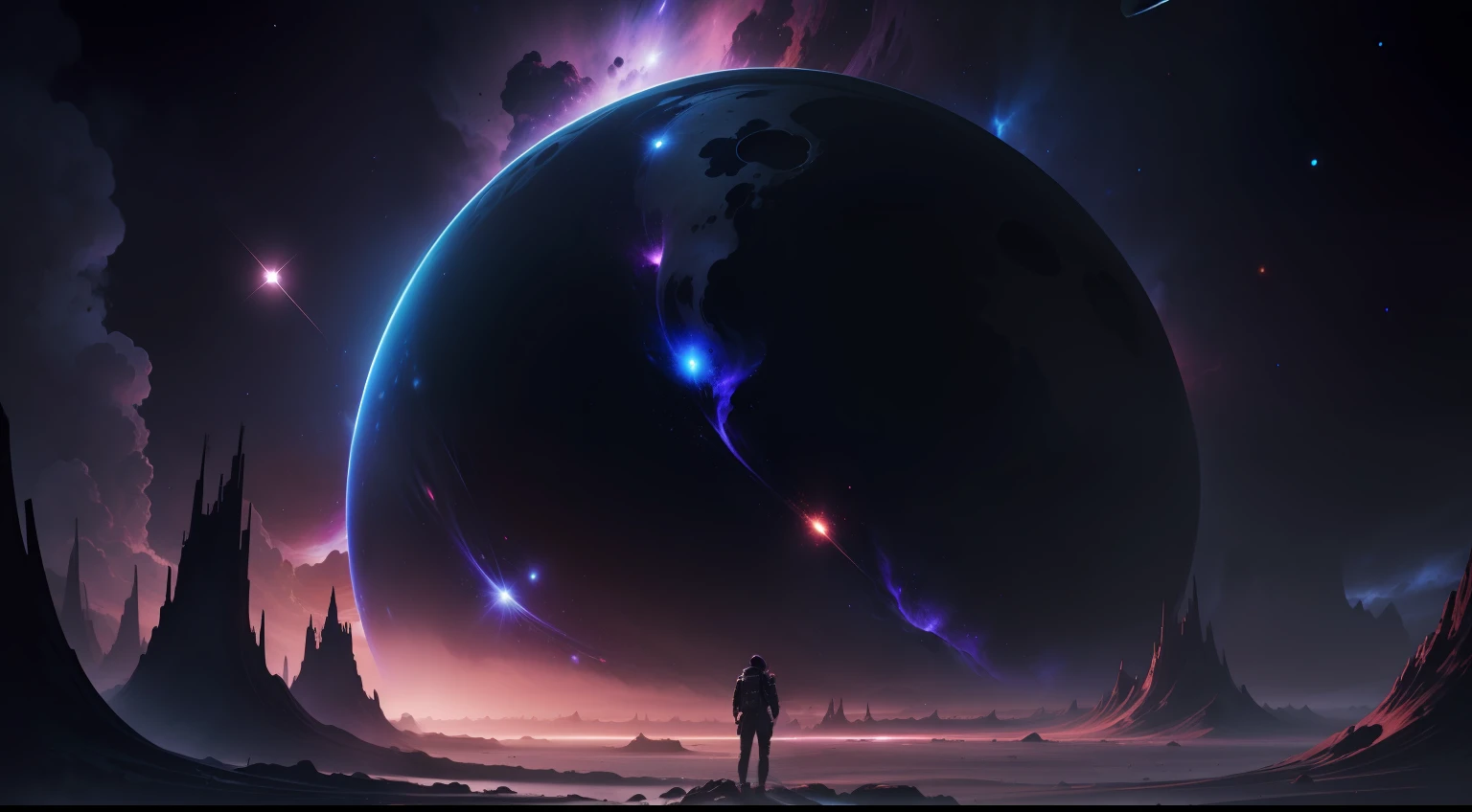 dark and deep space