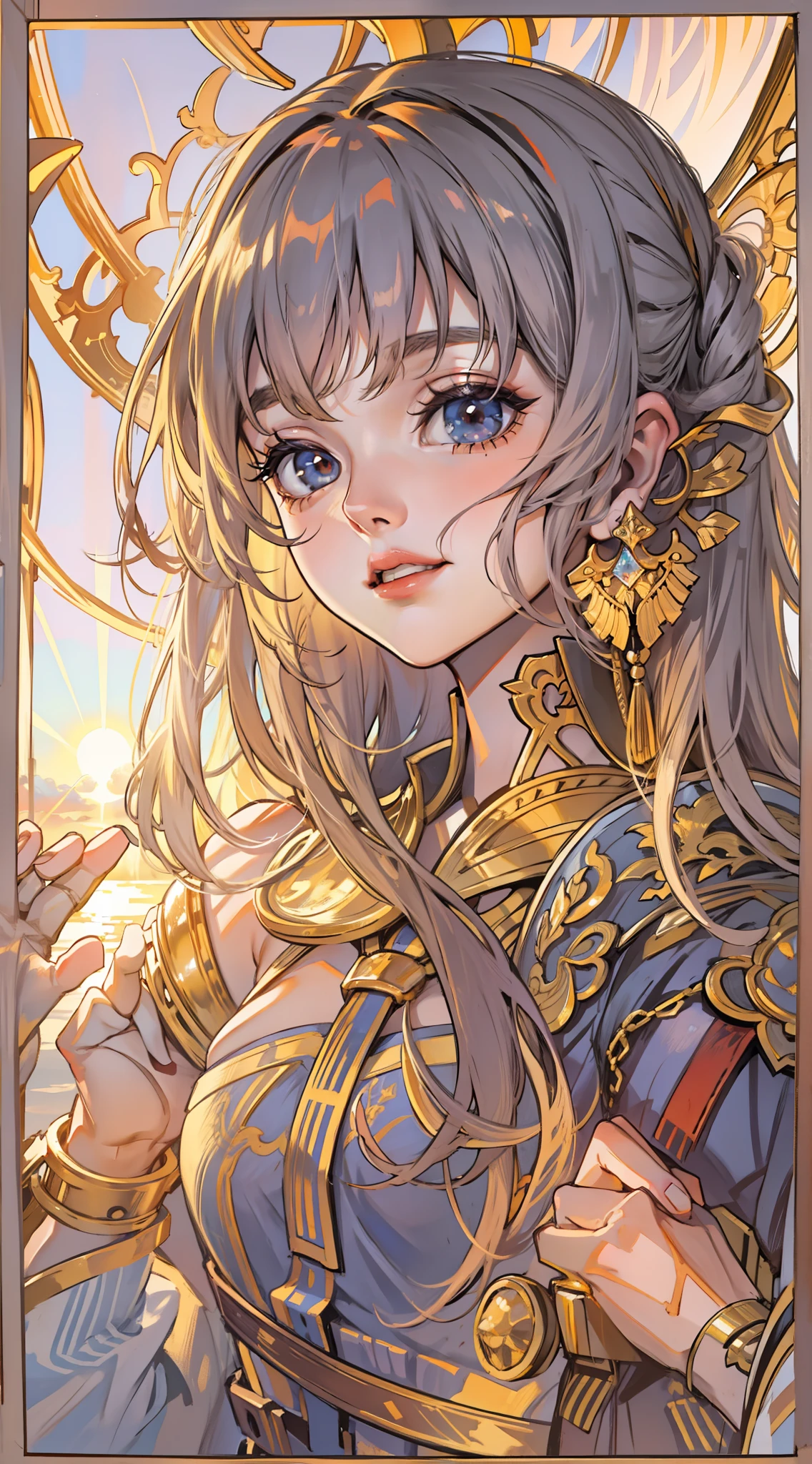 eventide,setting sun,s girl