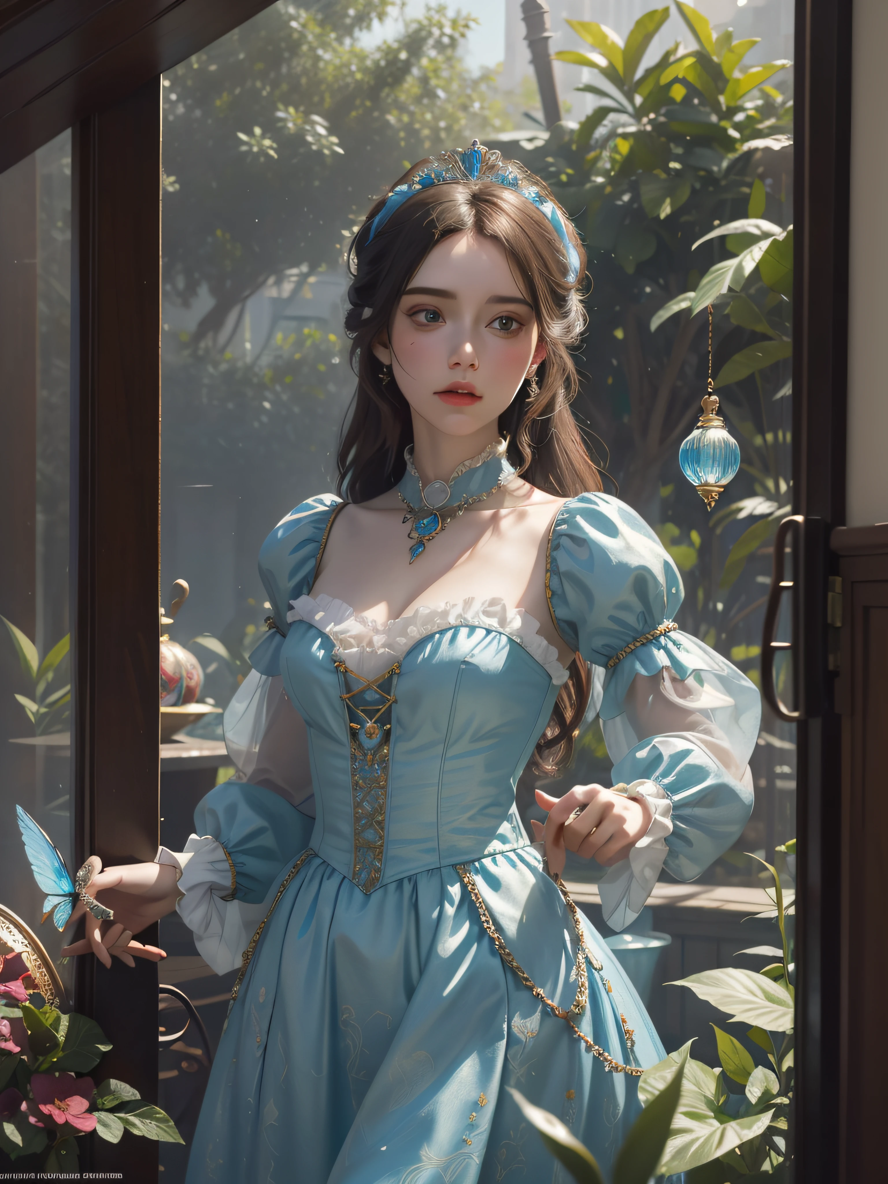 Glass sculpture, glass art, clear, colorful, fairytale, 18th century masterpiece. Absurdres best quality UHD.

Ultra detailed vintage portrait adorable glass Queen of Hearts, Alice in Wonderland. Aykut Aydogdu, Coby Whitmore, Ray Caesar, Fragonard, Dale Chihuly, Jeff Koons. 

Perfect face, detailed eyes, opulent costume, beautiful patterns, glass garden background, intricate details., trending on artstation, sharp focus, studio photo, intricate details, highly detailed, by greg rutkowski