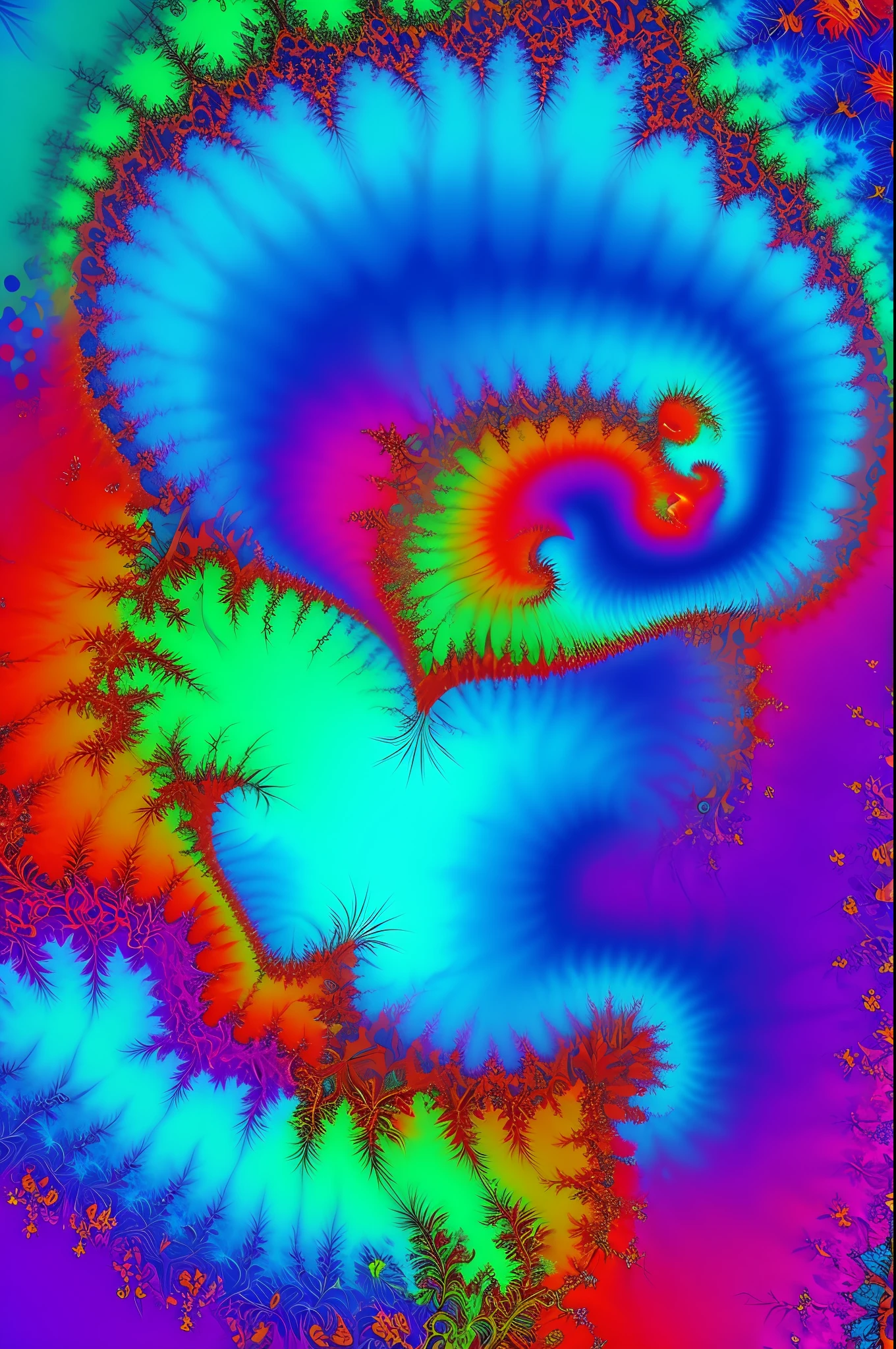 arte greatwave Alex tons alegres arte Fractal hearts Splitting , vibrant colors
