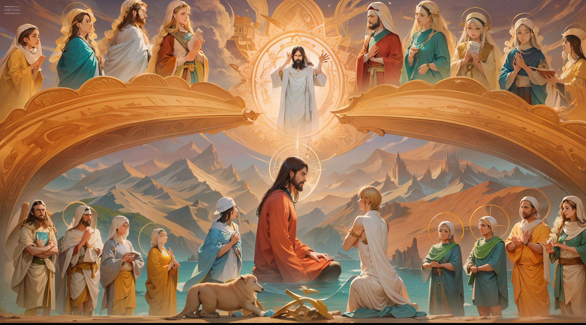 Jesus, the Philosopher of Wisdom"
description:
In this unique creation in SeaArt, we portray Jesus Christ as a philosopher of wisdom, Exploring the depths of human knowledge and understanding. With delicate strokes and evocative colors, This image captures the transcendental essence of his wisdom and compassion.
The scenario shows Jesus in the midst of a serene environment, surrounded by disciples and followers eager to absorb his transformative words. Seu olhar profundo reflete uma mente iluminada, mergulhada nas verdades universais do ser e do existir.
Por meio dessa arte inspiradora, Witness the fusion between spirituality and the search for truth, representing Jesus not only as a historical figure, but as an eternal symbol of wisdom and love. His calm posture and gentle gestures radiate a presence that transcends time, inviting us to reflect on the purpose of life and the mysteries of the universe.
Explore cada detalhe meticuloso desta imagem, where knowledge and compassion come together in harmony. Feel the connection to the brilliant mind of the Philosopher of Wisdom and let his words touch the core of your soul.
Ao contemplar essa obra, allow yourself to be inspired by the timeless lessons Jesus taught us, inviting us to seek inner truth and to understand the inestimable value of empathy and mutual understanding.
Get ready for a journey of reflection and self-discovery, in which the philosophy of Jesus echoes through the ages, illuminating the path to a more meaningful and enriching existence.