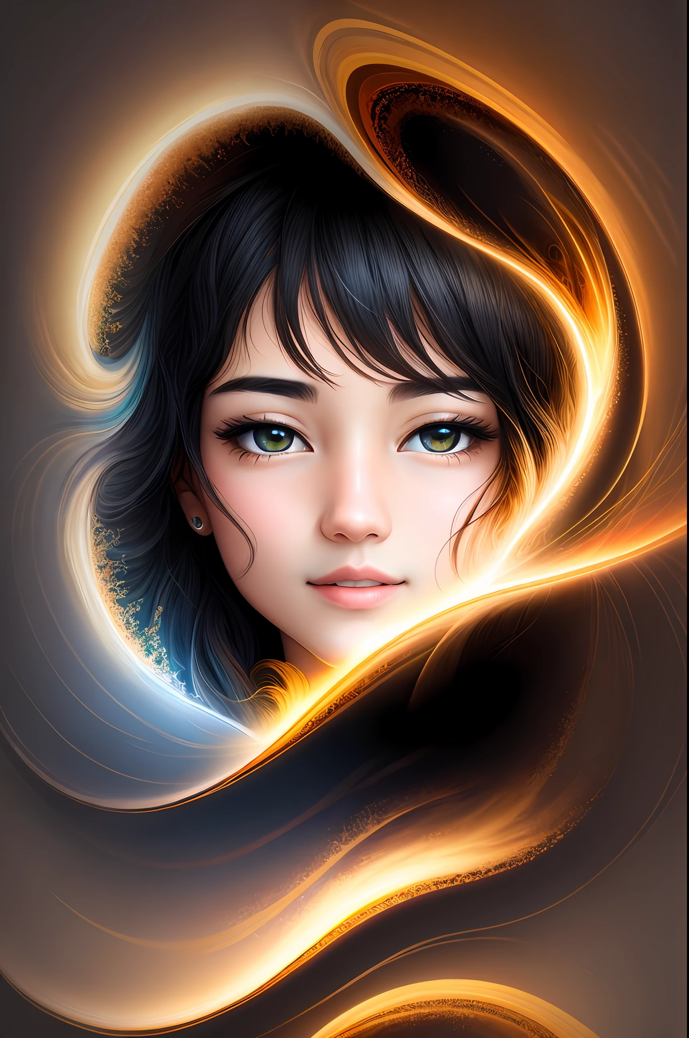 arte greatwave Alex rosa arte Fractal Face Splitting feliz