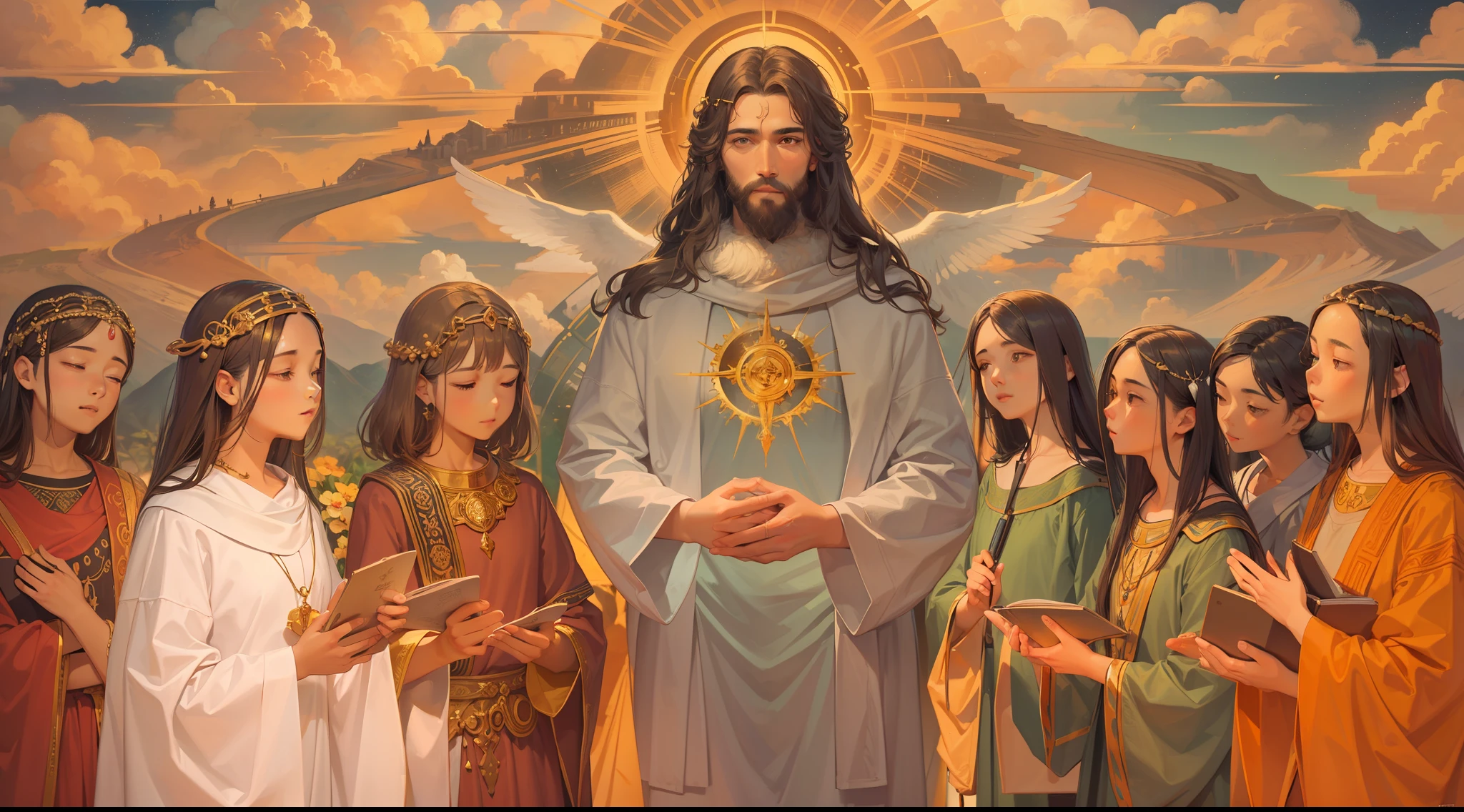 Jesus, the Philosopher of Wisdom"
description:
In this unique creation in SeaArt, we portray Jesus Christ as a philosopher of wisdom, Exploring the depths of human knowledge and understanding. With delicate strokes and evocative colors, This image captures the transcendental essence of his wisdom and compassion.
The scenario shows Jesus in the midst of a serene environment, surrounded by disciples and followers eager to absorb his transformative words. Seu olhar profundo reflete uma mente iluminada, mergulhada nas verdades universais do ser e do existir.
Por meio dessa arte inspiradora, Witness the fusion between spirituality and the search for truth, representing Jesus not only as a historical figure, but as an eternal symbol of wisdom and love. His calm posture and gentle gestures radiate a presence that transcends time, inviting us to reflect on the purpose of life and the mysteries of the universe.
Explore cada detalhe meticuloso desta imagem, where knowledge and compassion come together in harmony. Feel the connection to the brilliant mind of the Philosopher of Wisdom and let his words touch the core of your soul.
Ao contemplar essa obra, allow yourself to be inspired by the timeless lessons Jesus taught us, inviting us to seek inner truth and to understand the inestimable value of empathy and mutual understanding.
Get ready for a journey of reflection and self-discovery, in which the philosophy of Jesus echoes through the ages, illuminating the path to a more meaningful and enriching existence.