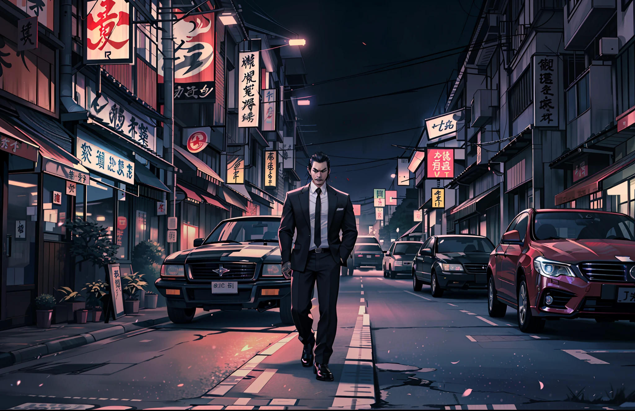 Yakuza, badass, dangerous, black car, epic, cinematic