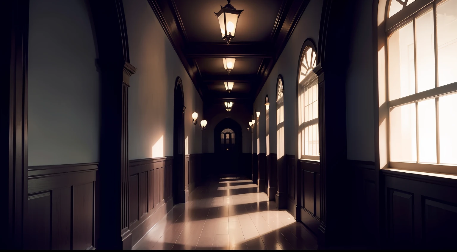 dark hallway