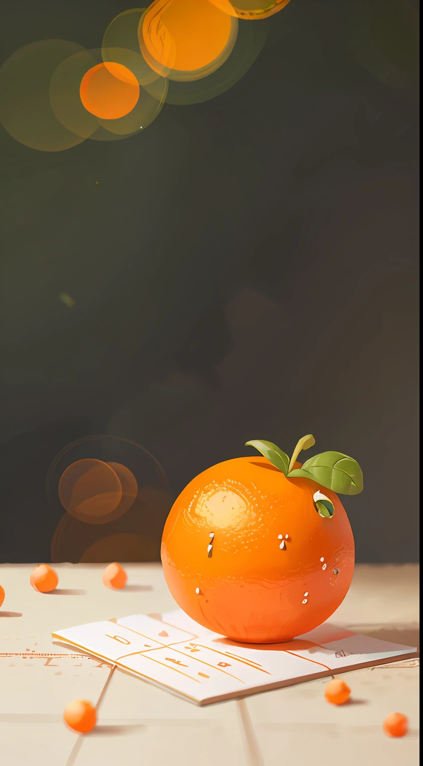 orange on the table, perfect quality, clear focus (clutter - home: 0.8), (masterpiece: 1.2) (realistic: 1.2) (bokeh) (best quality) (detailed skin: 1.3) (complex details) (8K) (sharp focus), clean background, white background, long view composition, 85MM SHOT
