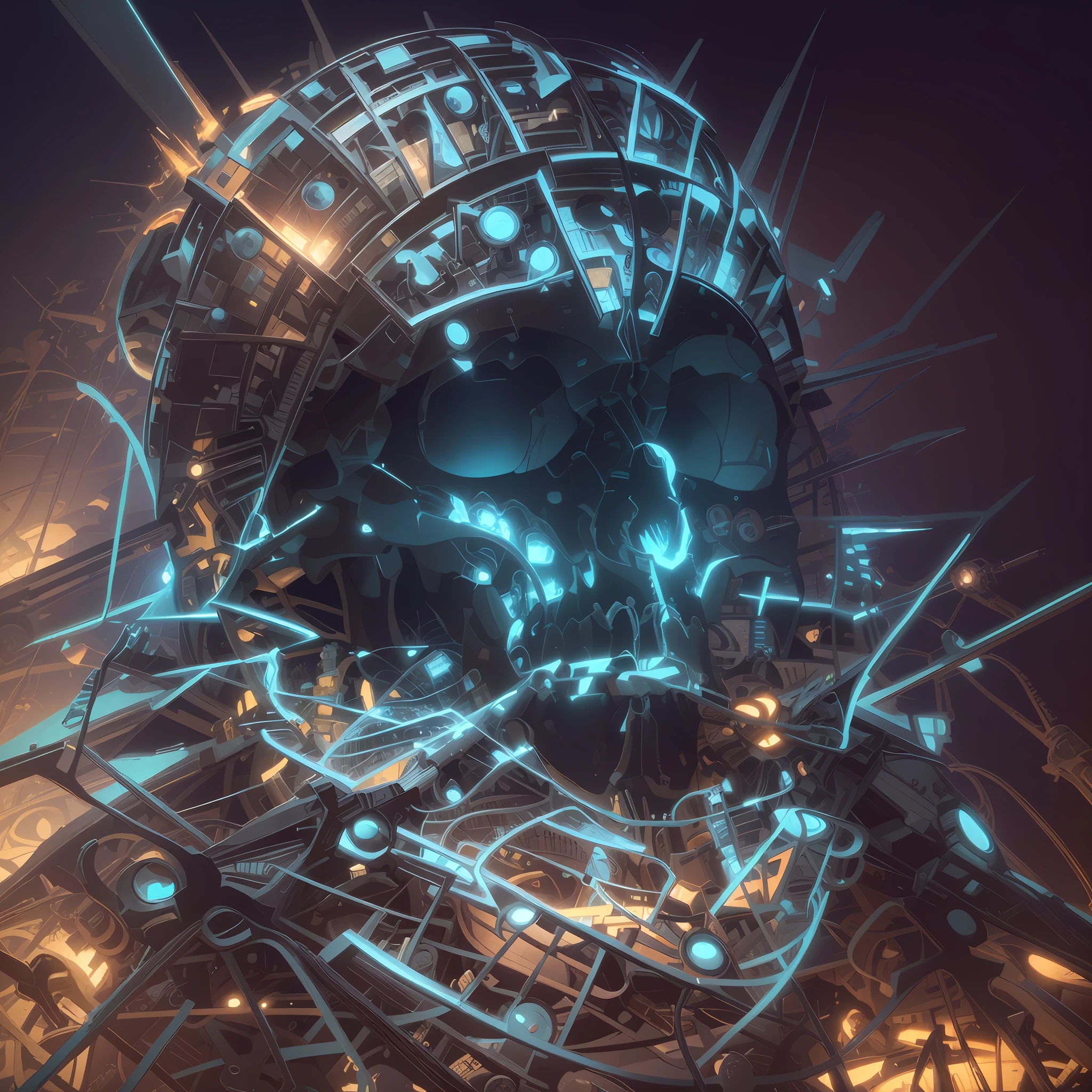 (Illustration: 1.8) (Best Quality) (Masterpiece: 1.5), Masterpiece, PNG, (Very Detailed CG Unity 8k Wallpaper), Amazing Detail, Tech Sense, Chip, Circuit Board, Tiny Component, Transistor, Capacitor, Inductor, Resistor, Metal Pin, Pad, Data Transmission, Control Signal, Input and Output, Labyrinth, Detail, Logic.