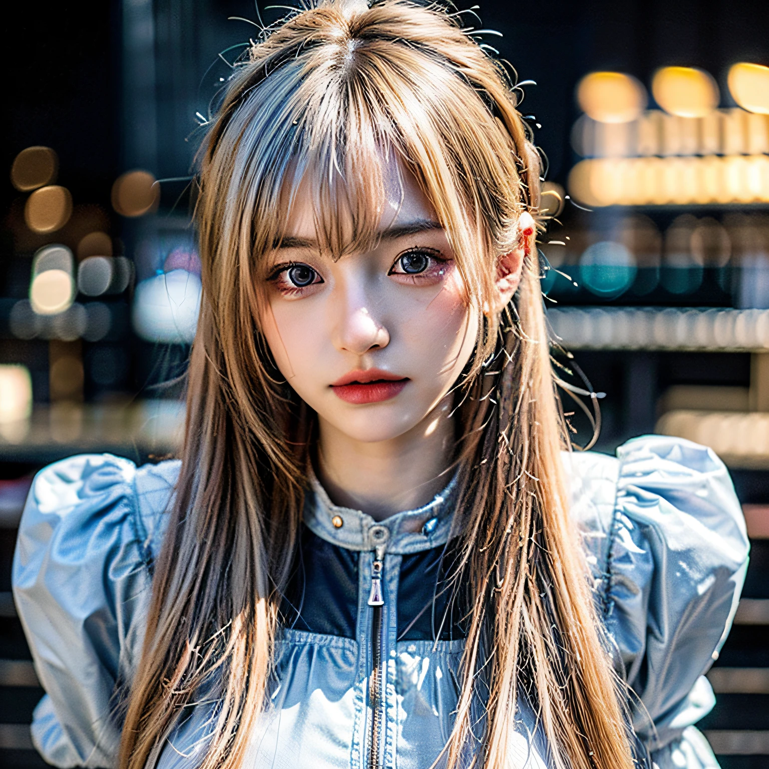 (8k, 4k, best quality, highres, ultra high res:1.1), (masterpiece, realistic, photo-realistic:1.1), 1girl,  face, close-up, twintails, blonde hair,((big )), (big cuvy ), (narrow waist )  (looking at viewer:2),  shoulders, blushing cheeks, nikon z9, 30mm lens, sharp focused face, f/4, iso 200, shutter 1/250, cinematic light, medium shot, raw ,intricately detailed, award winning photograph, high sharpness, facial symmetry, bokeh, ultra-detailed