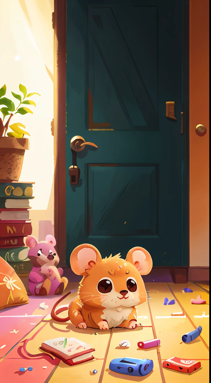 mouse on the floor, perfect quality, clear focus (clutter - home: 0.8), (masterpiece: 1.2) (realistic: 1.2) (bokeh) (best quality) (detailed skin: 1.3) (complex details) (8K) (sharp focus), clean background, white background, long view composition, 85MM SHOT