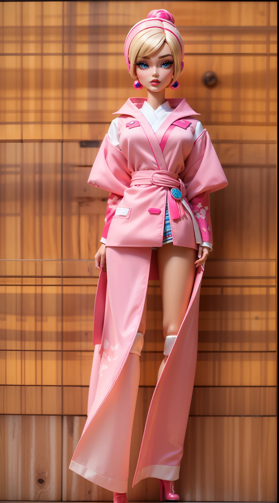 masterpiece featuring the iconic Twist N Turn Japanese Exclusive Vintage Barbie, highlighting vivid and complex colors