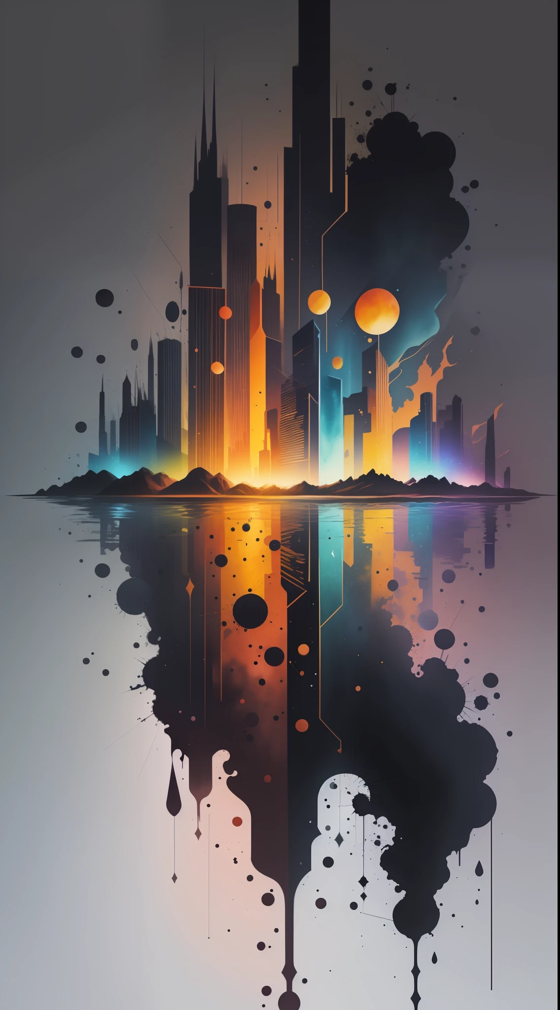 3d watercolor abstract,dark background,high resolution,high quality,colorful