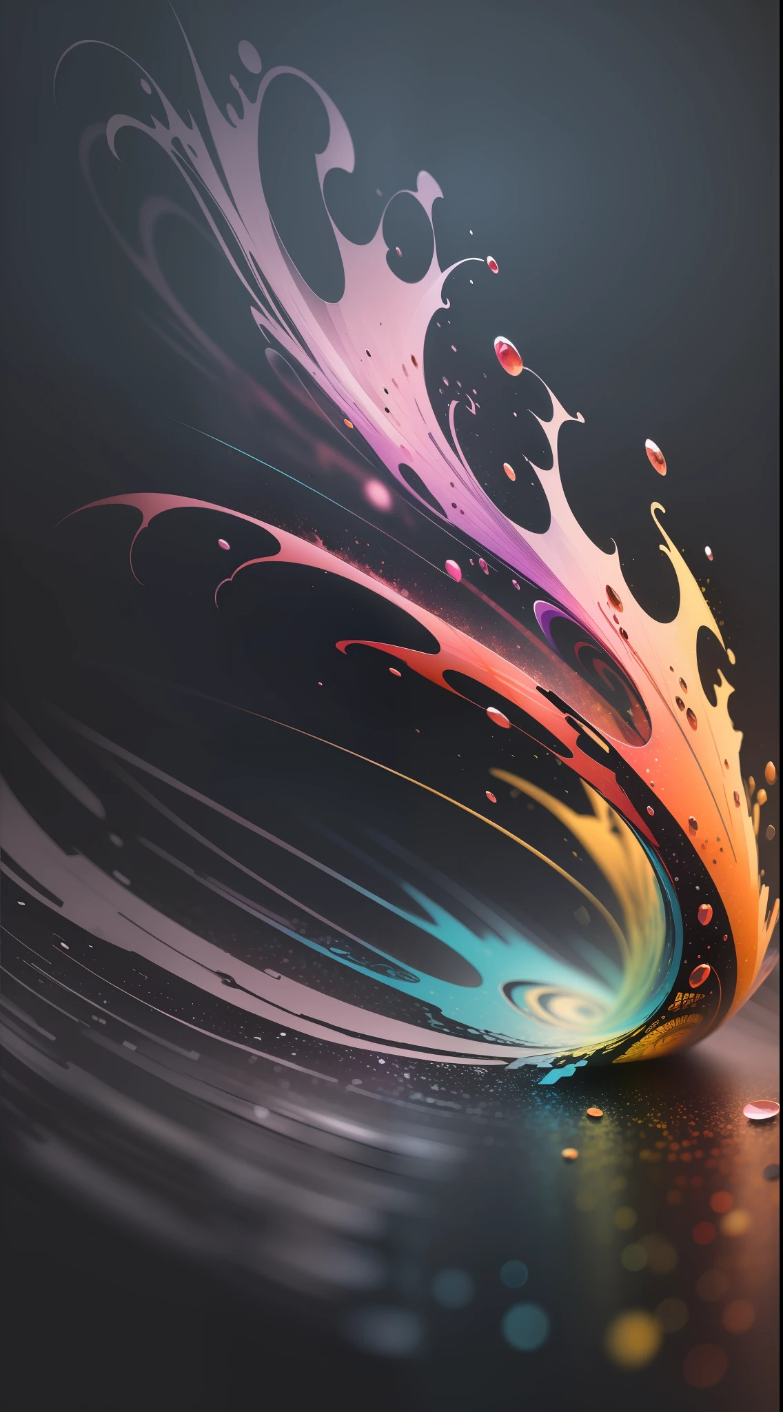 3d watercolor abstract,dark background,high resolution,high quality,colorful