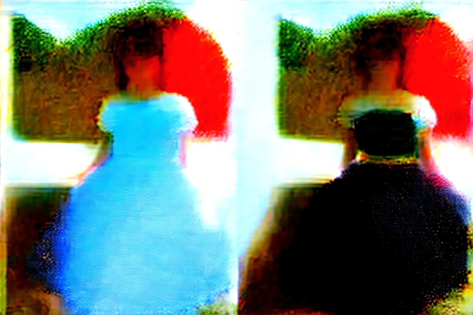 Duas fotos antigas de uma menina sentada em uma cadeira, color restoration, foto danificada, fotografia antiga realista, foto muito antiga, foto antiga realista, fotografia antiga, digital restoration, foto granulada danificada, foto antiga, fotografia antiga, foto envelhecida, fotografia de closeup vintage, scratches on photo, uma foto velha e branca, foto antiga em preto e branco, foto antiga