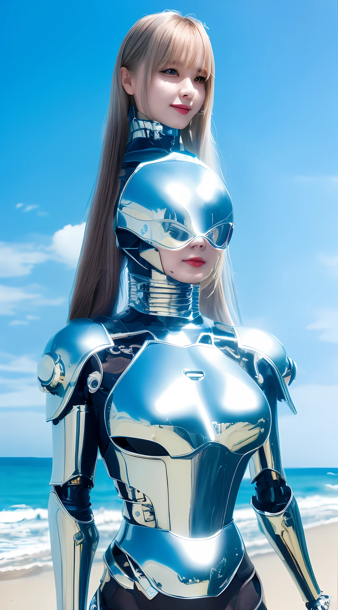 blue-sky,baiyun,long whitr hair,cabellos largos dorados,