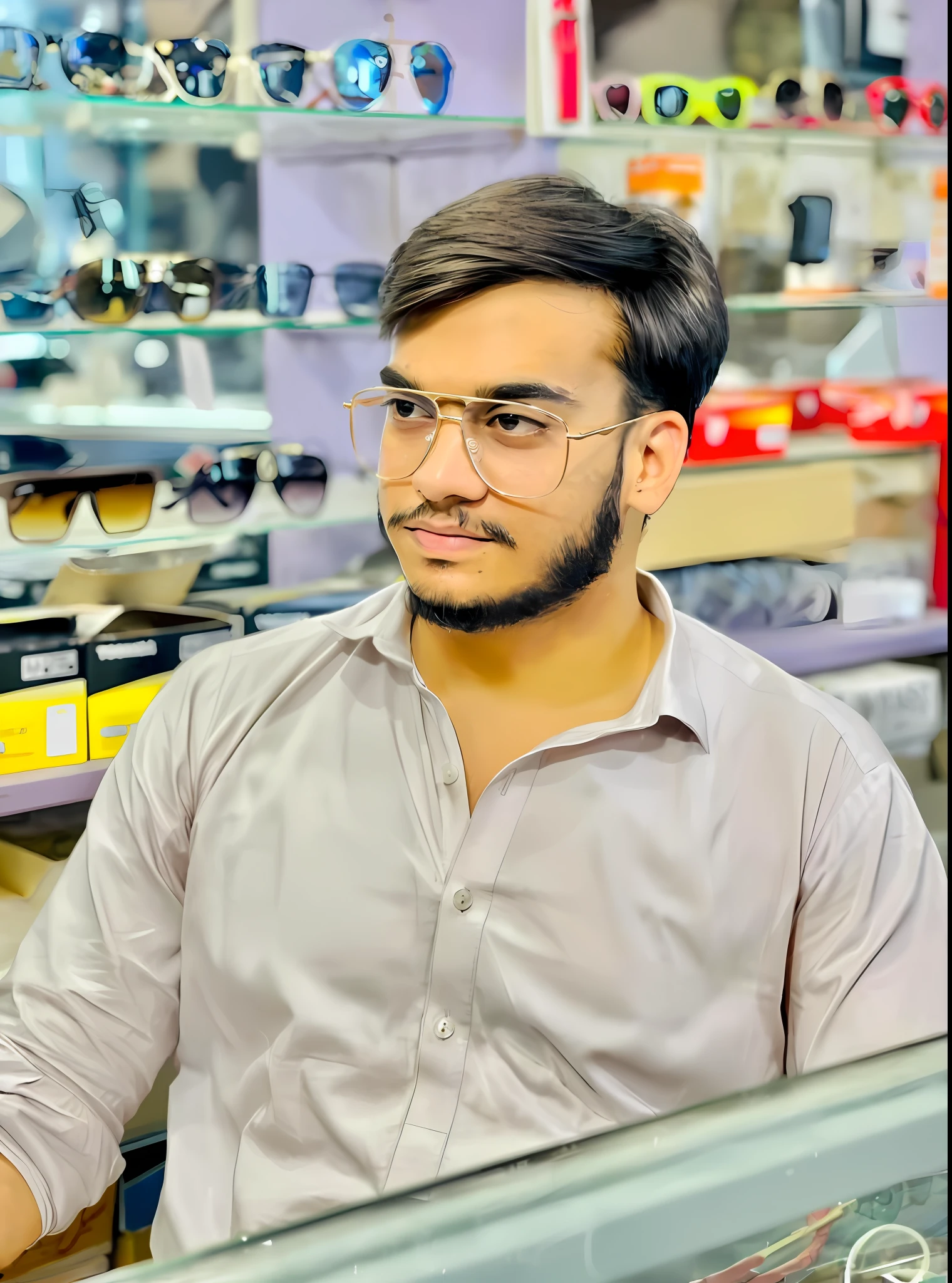 Handsome boy with background change attitude