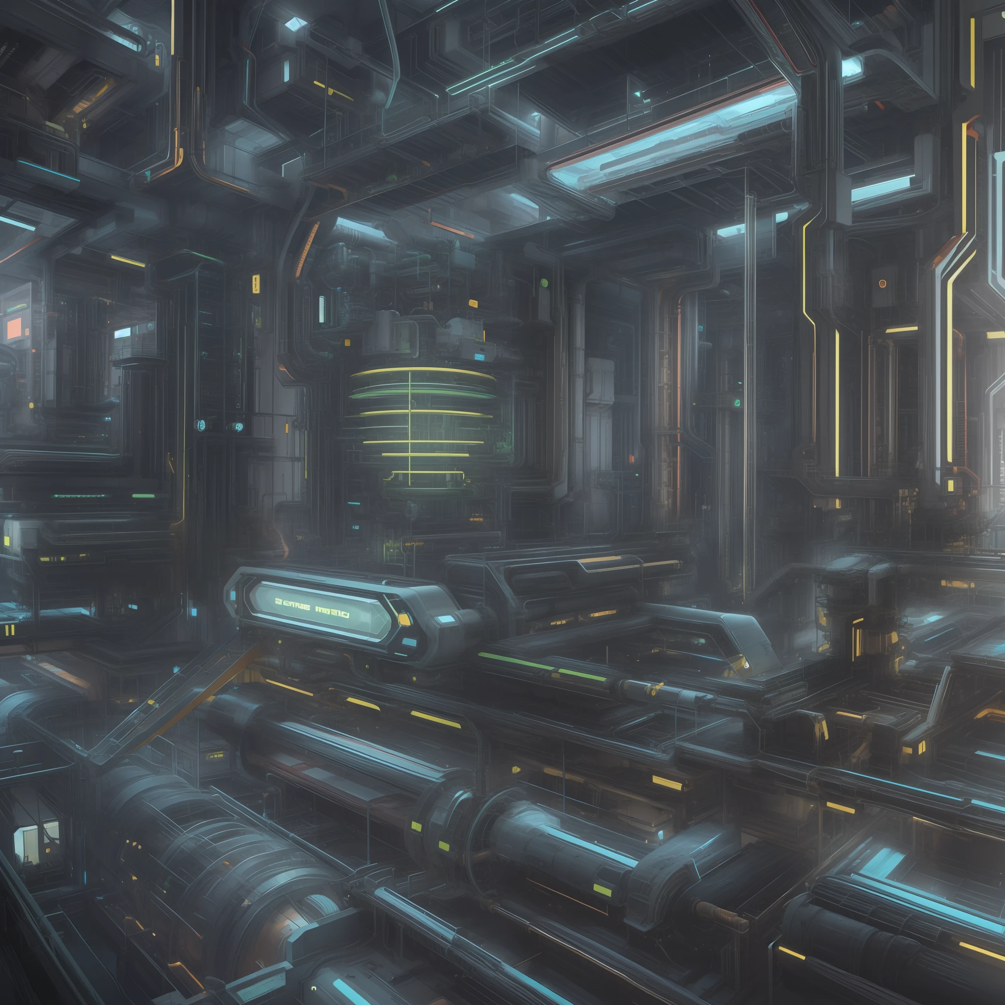 Make a tubular particle generator, extremamente detalhado, Ultra Detalhado, modern and technologically advanced. cores vibrantes, Neon Green Rays and a Futuristic Time Machine.