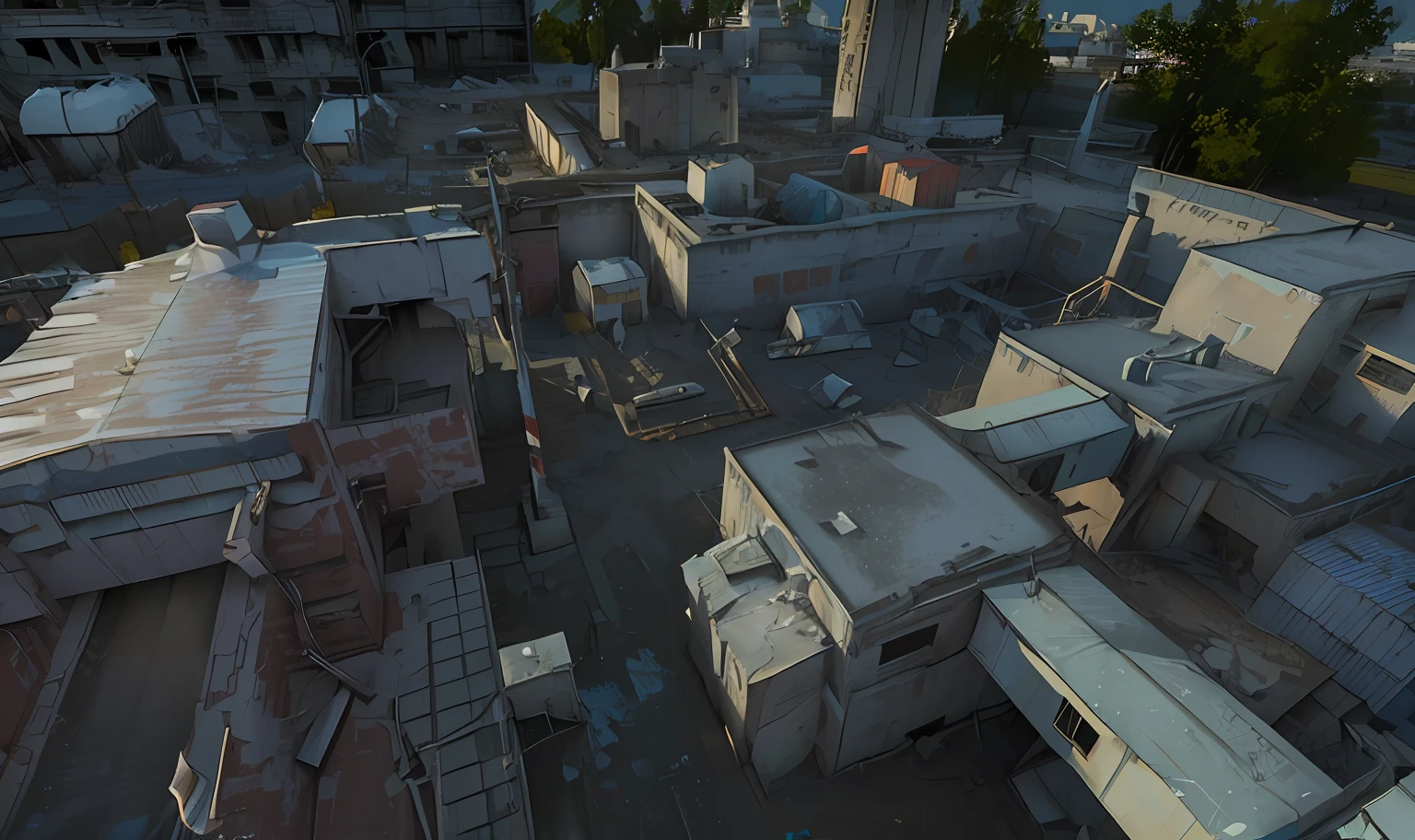 Detailed render of an abandoned factory, Stylized screenshot from the game, Volumetric light, Hyper-detailed scene, ingame image, game cg, Реалистичный Unreal Engine 3D игра, высокодетализированная среда, in game graphic, Detailed scene, Sovetsky Dvor, Complex, detailed environment, highly detailed scene, Game environment, Hyperdetalizirovanaya environment