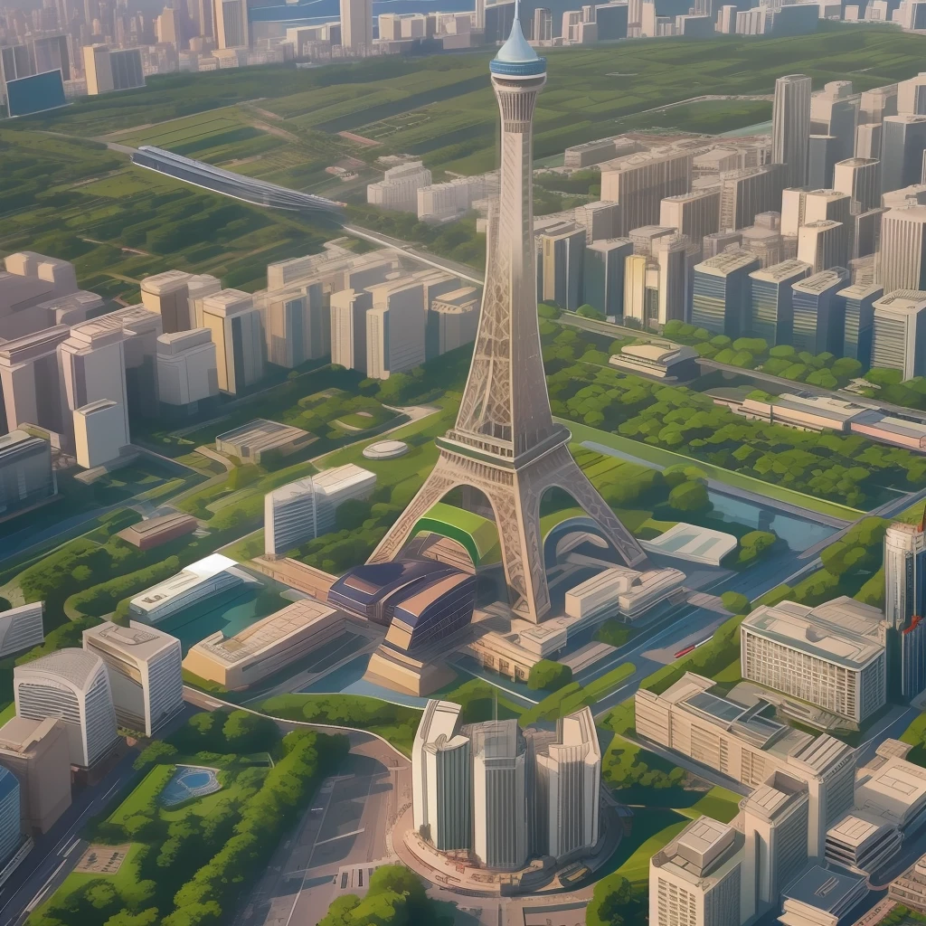 sky-high tower,pyramid,Oriental Pearl TV Tower,The Eiffel Tower,Tokyo Tower
