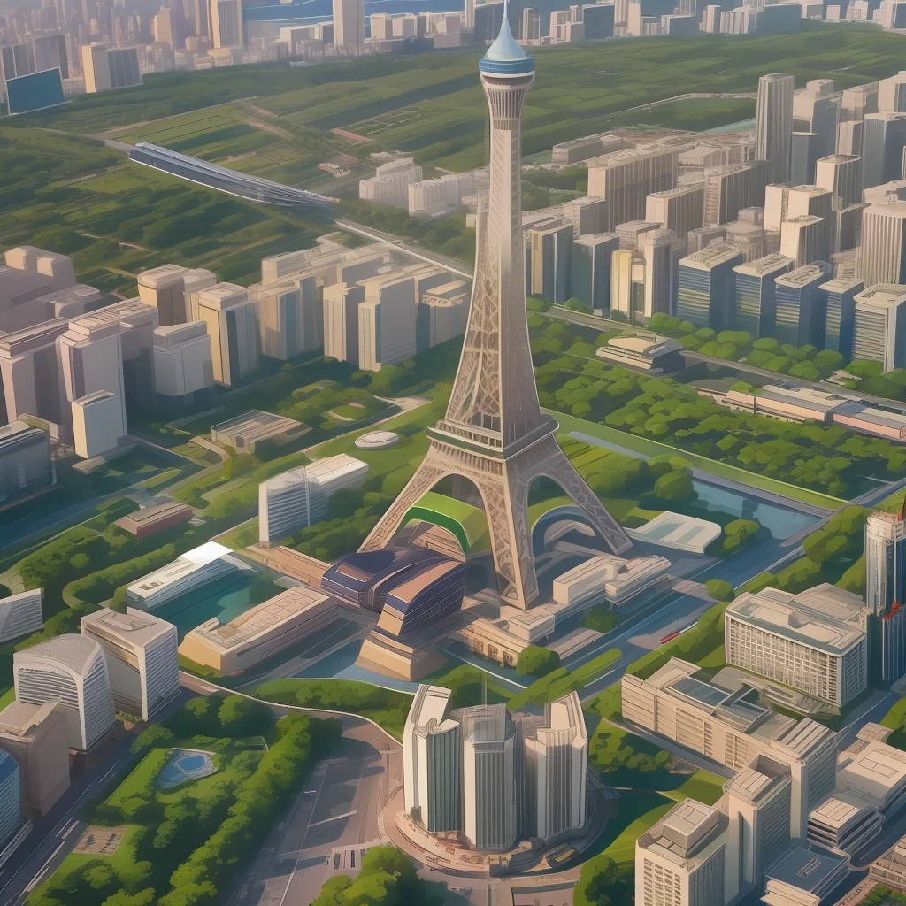 sky-high tower，pyramid，Oriental Pearl TV Tower，The Eiffel Tower，Tokyo Tower