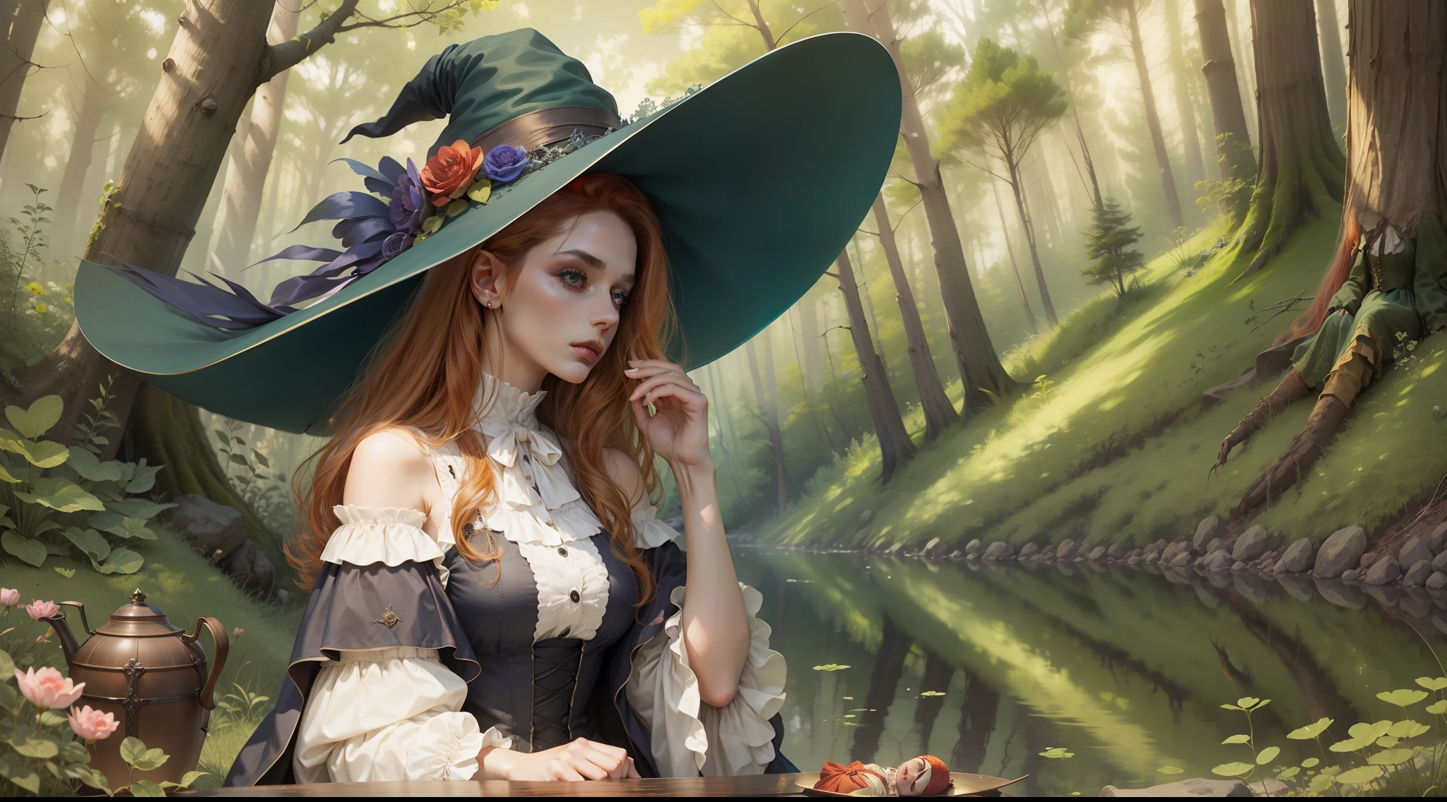 Western fantasy,victoriana,redheadwear,The Witch,Sit gracefully