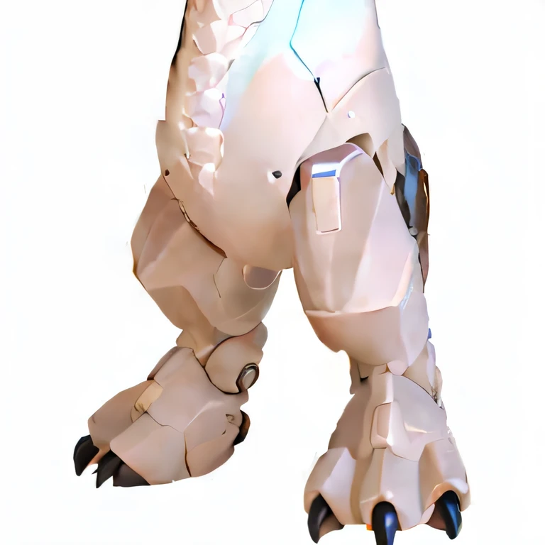A cartoon bear with black nails and a red bow, cow hoof feet, detailed legs looming over you, obsidian hooves, cloven feet and horns, Both legs have clawed feet, Detailed legs, sleek dragon legs, robot dragon feet, detailed close foot shot, detailed foot shot, thick warframe legs, detailed robot dragon feet, small thighs