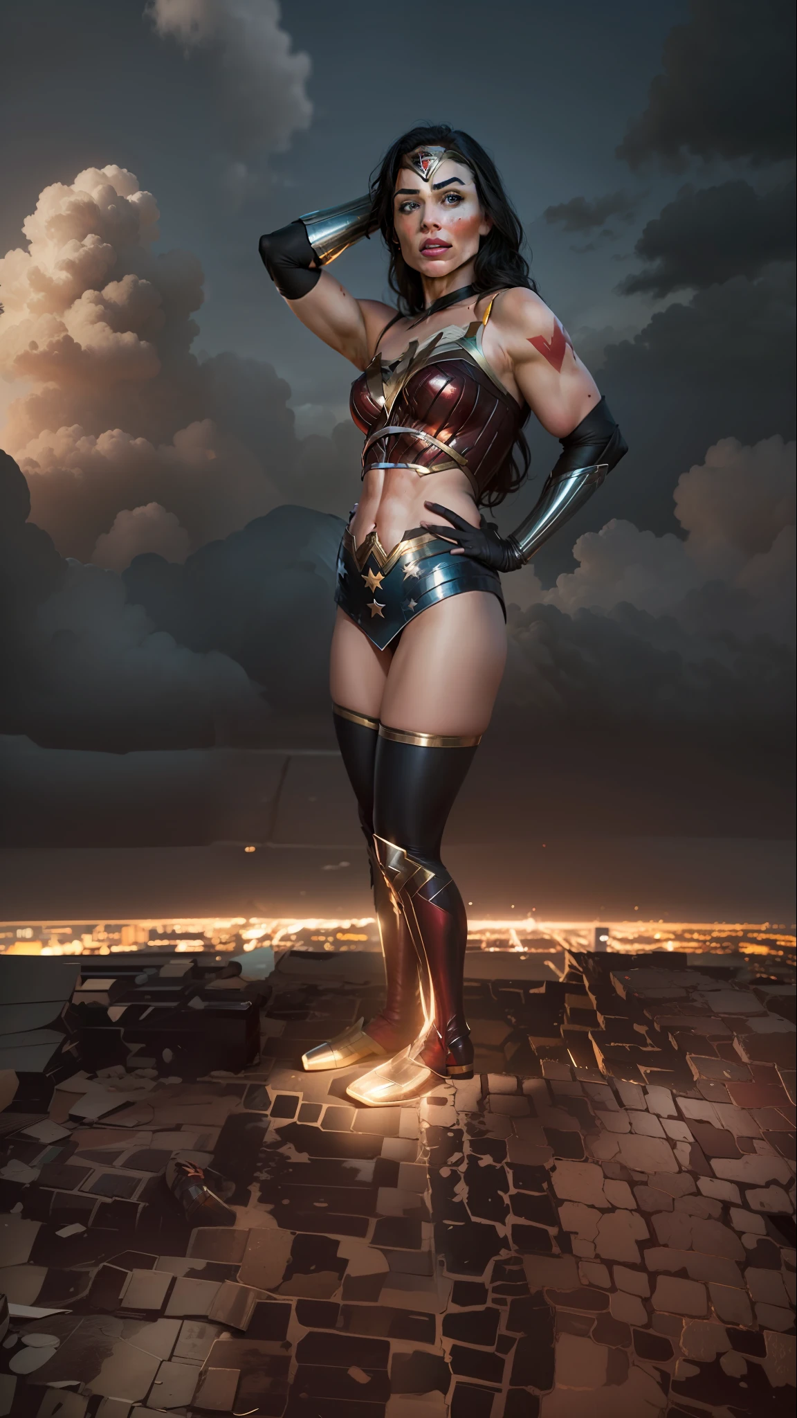 Full realistic costume of DC Comics superheroine Wonder Woman