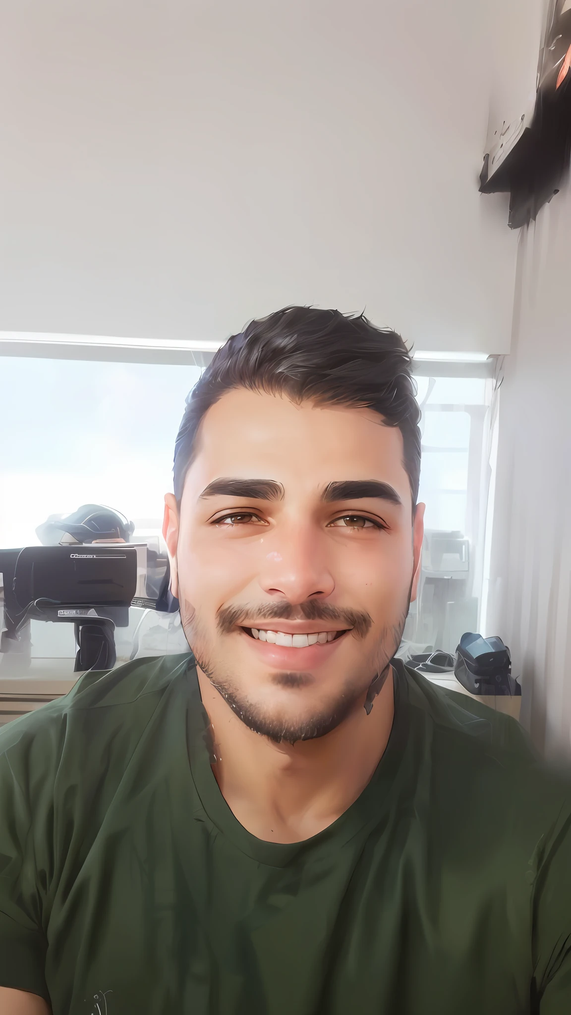 homem sorridente em jaqueta preta sentado em frente a uma janela, Ahmad Merheb, Sam Nassour, Emad Mostaque, Amr Elshamy, Mohamed Chahin, Sayem Reza, Aykut Aydogdu, foto de perfil headshot, Farid Ghanbari, foto de perfil profissional, Eytan Zana, Nekro Petros Afshar, Condutor de Ene
