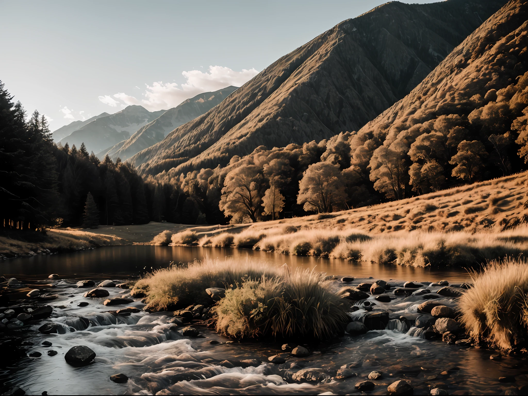 RAW photo of a landscape, small details, photorealistic, ultra-realistic photo, 8k uhd, dslr, soft lighting, high quality, film grain, Fujifilm XT3, (masterpiece)