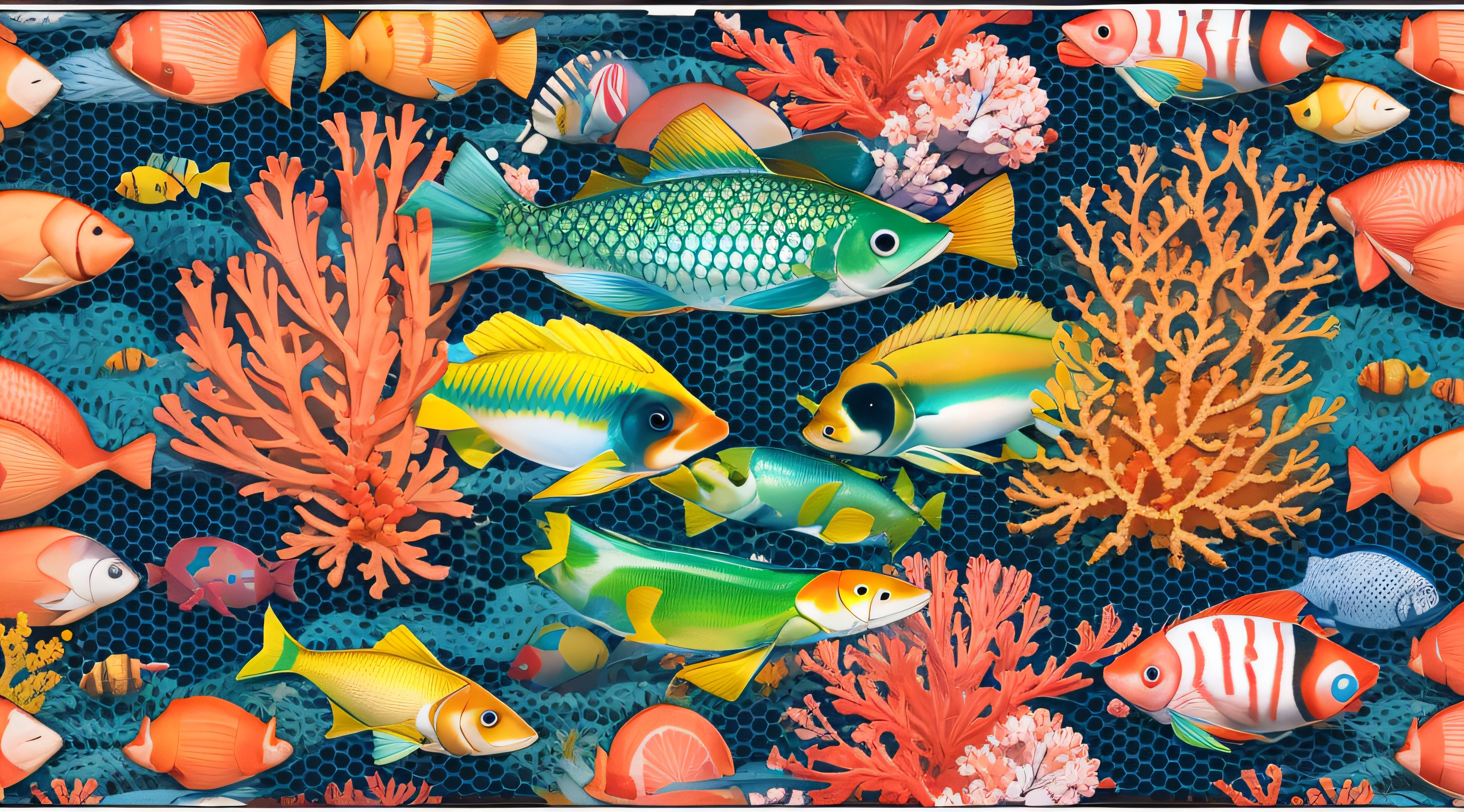 papel de parede fundo do mar, coral ,peixes, cores vivas