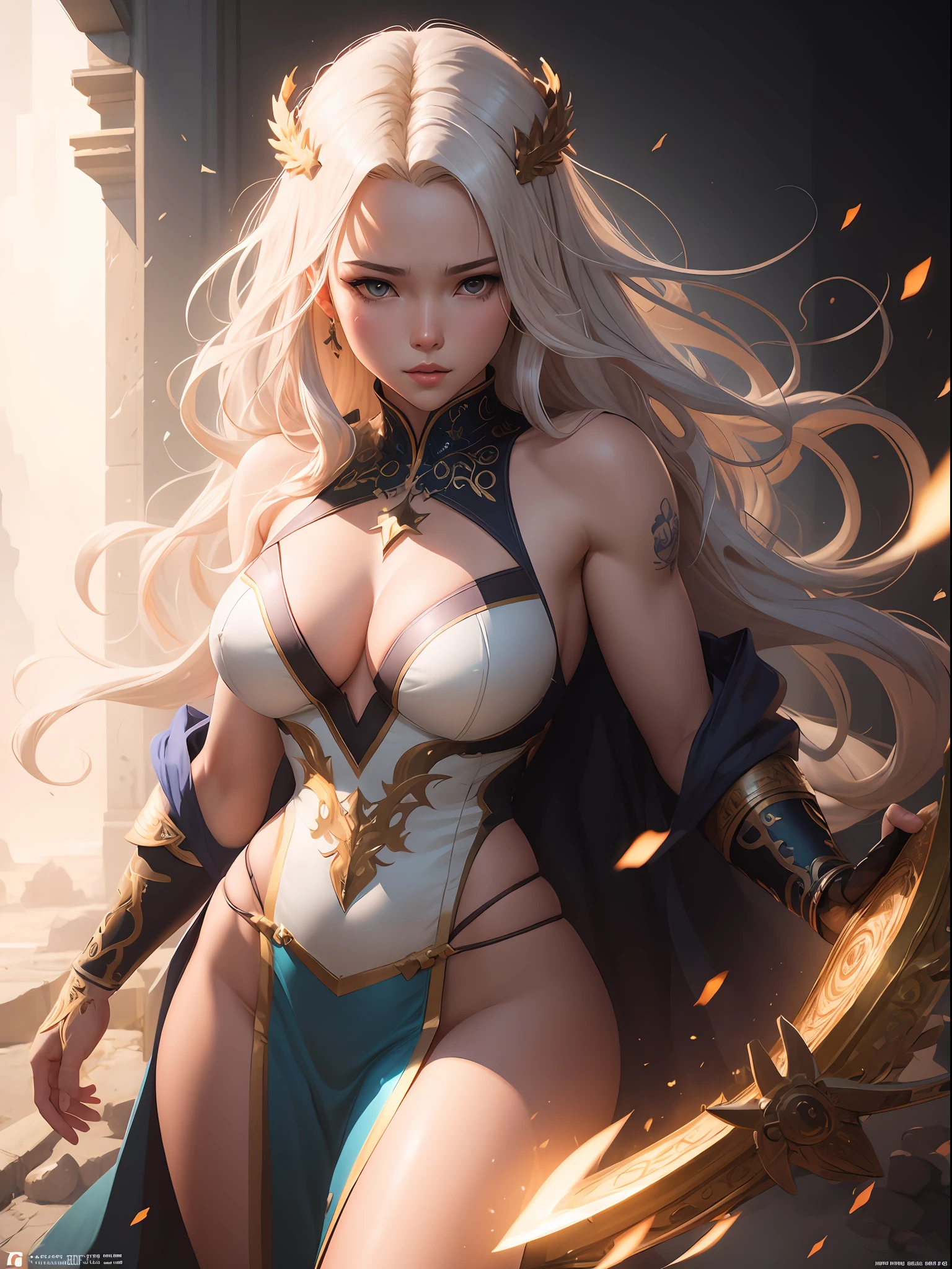 Full potrait of Rugged muscular zeus greek god of lightening, anime version,full long white hair highly intricate detailed, light and shadow effects, intricate, highly detailed, digital painting, art station, concept art, smooth, sharp focus, illustration, advanced digital anime art, atmospheric lighting, detailed face, 8 k, hq, artstation, by makoto shinkai, stanley artgerm lau, wlop, rossdraws ”